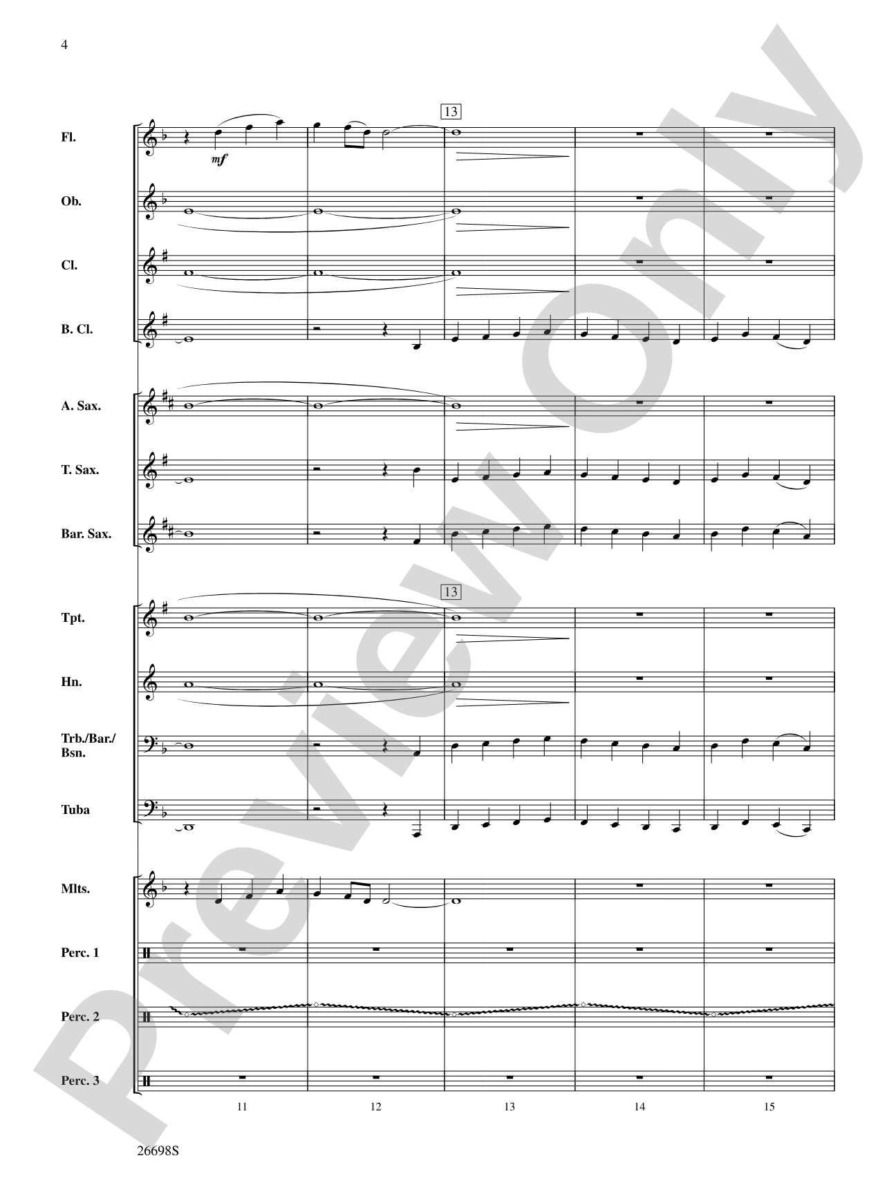'Twas in the Moon of Wintertime: Concert Band Conductor Score & Parts