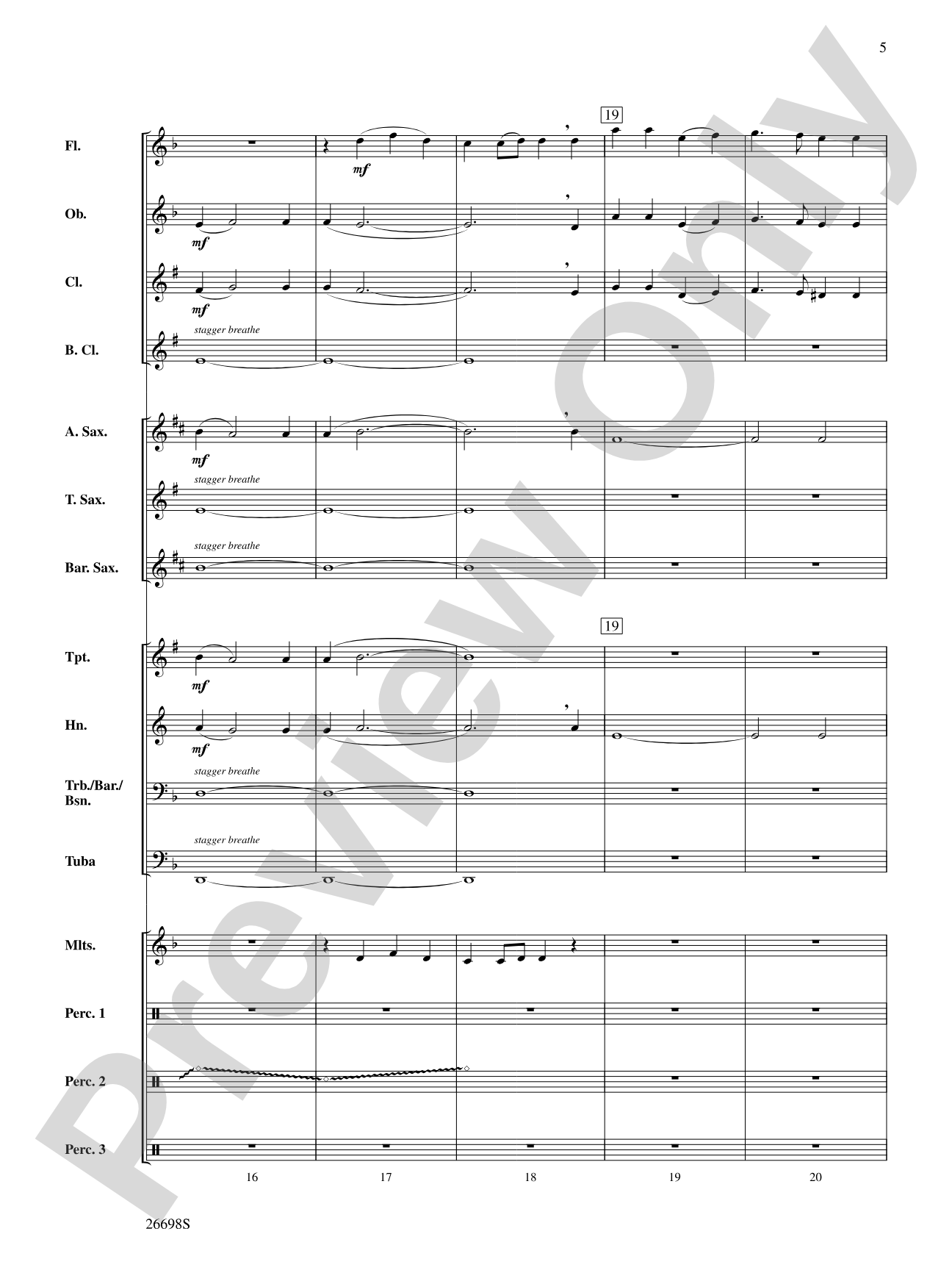 'Twas in the Moon of Wintertime: Concert Band Conductor Score & Parts