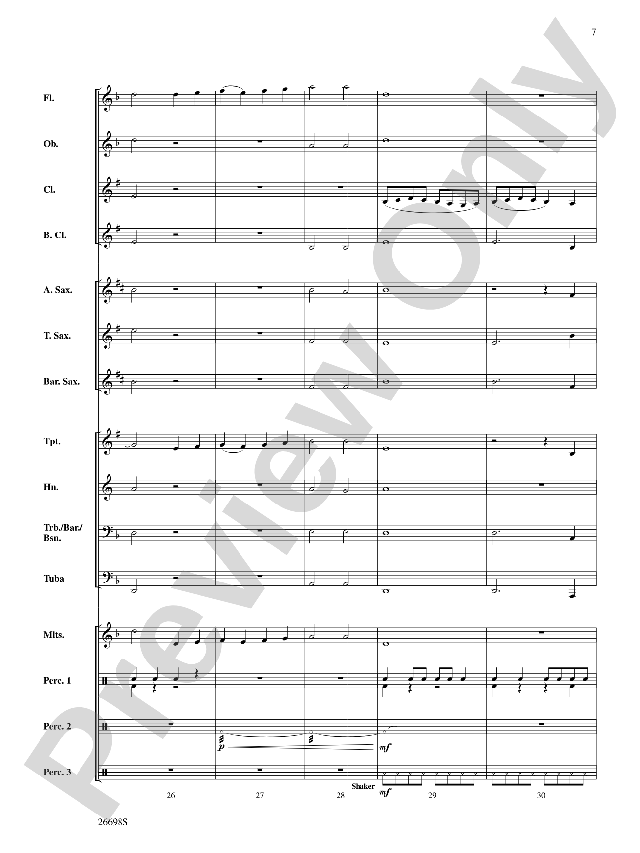 'Twas in the Moon of Wintertime: Concert Band Conductor Score & Parts