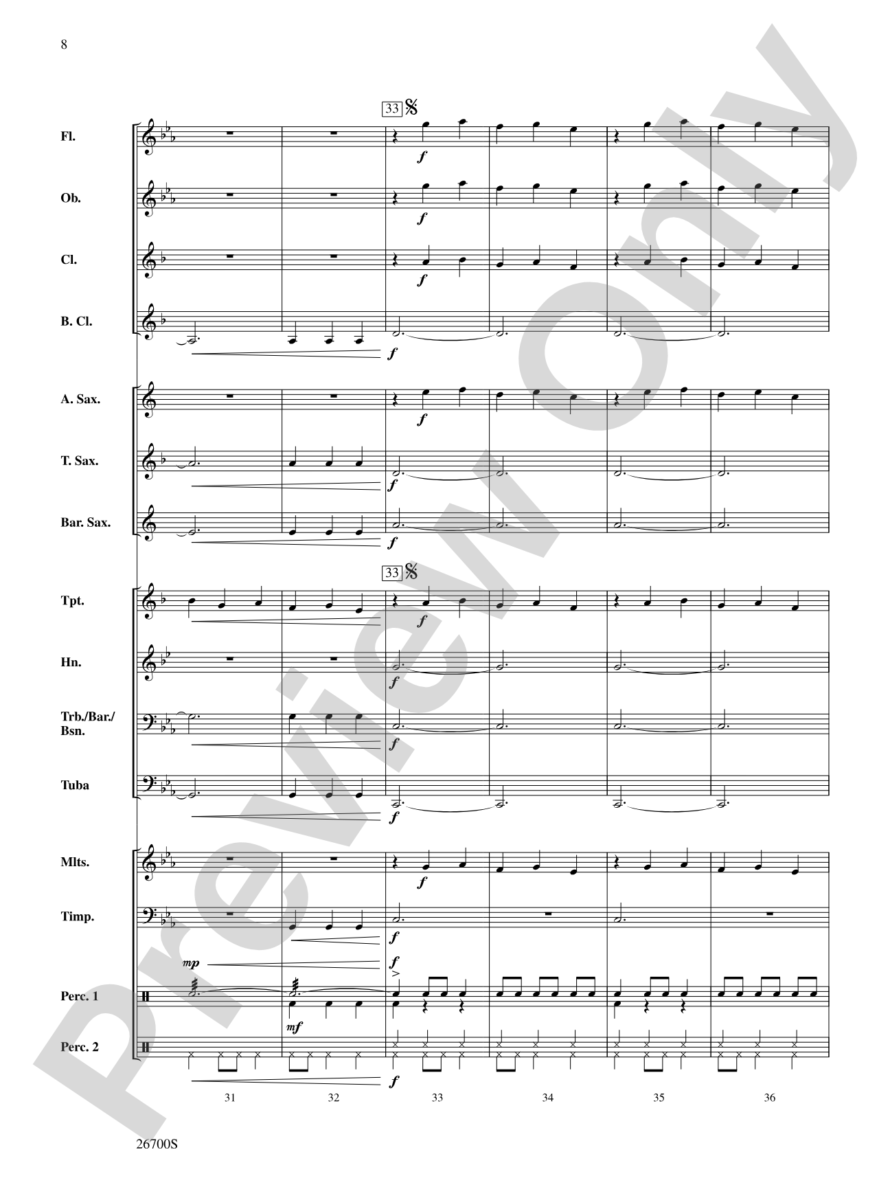 Asturias: Concert Band Conductor Score & Parts