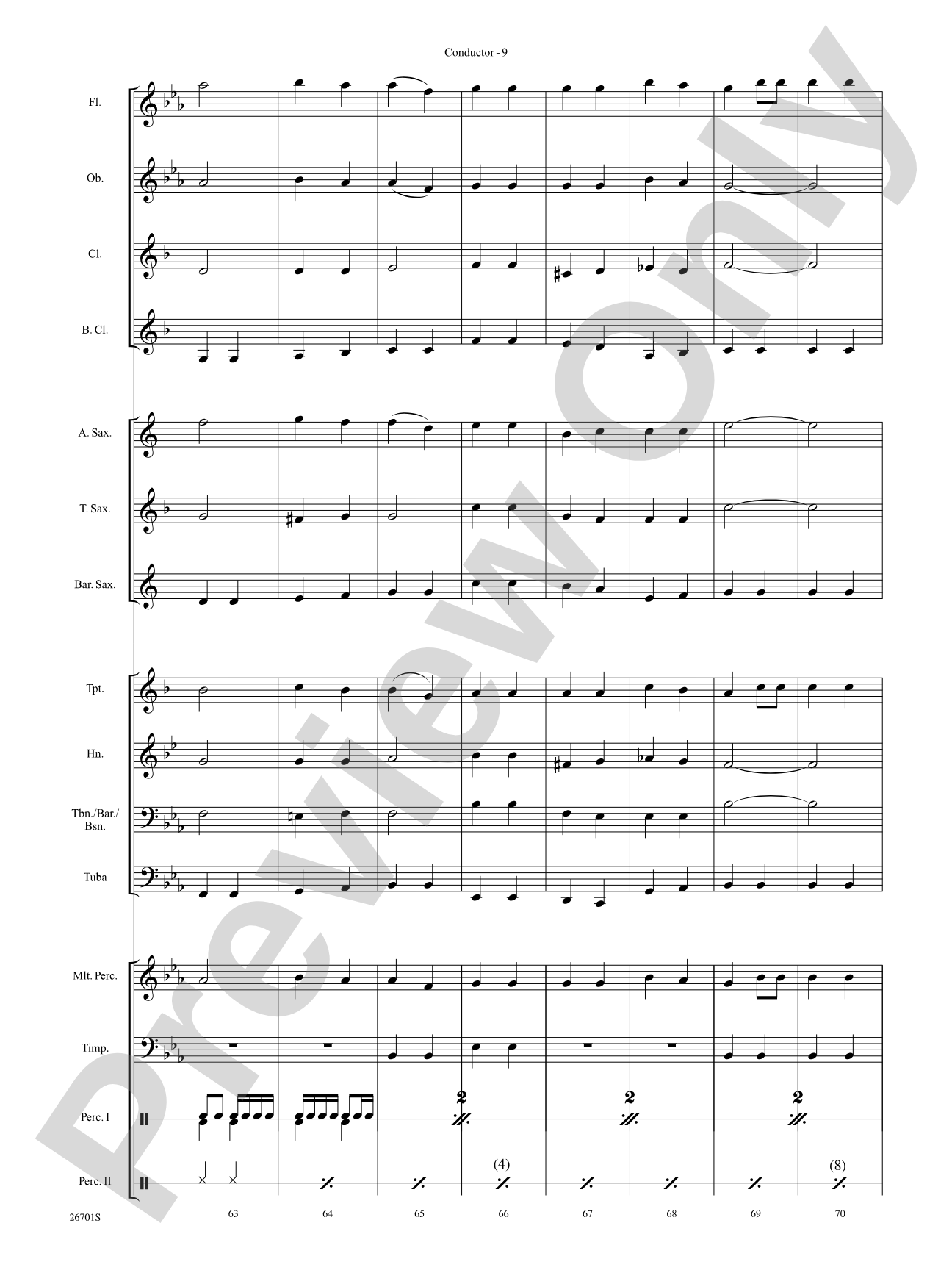 March of the Crusaders: Concert Band Conductor Score & Parts