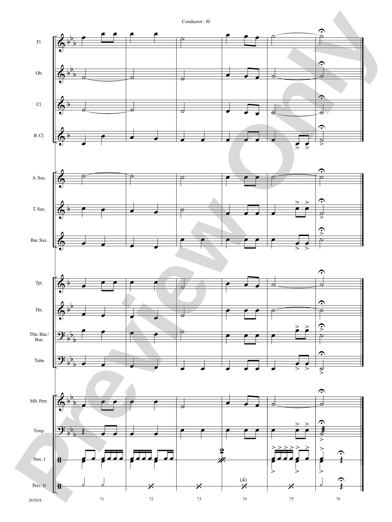 March of the Crusaders: Concert Band Conductor Score & Parts
