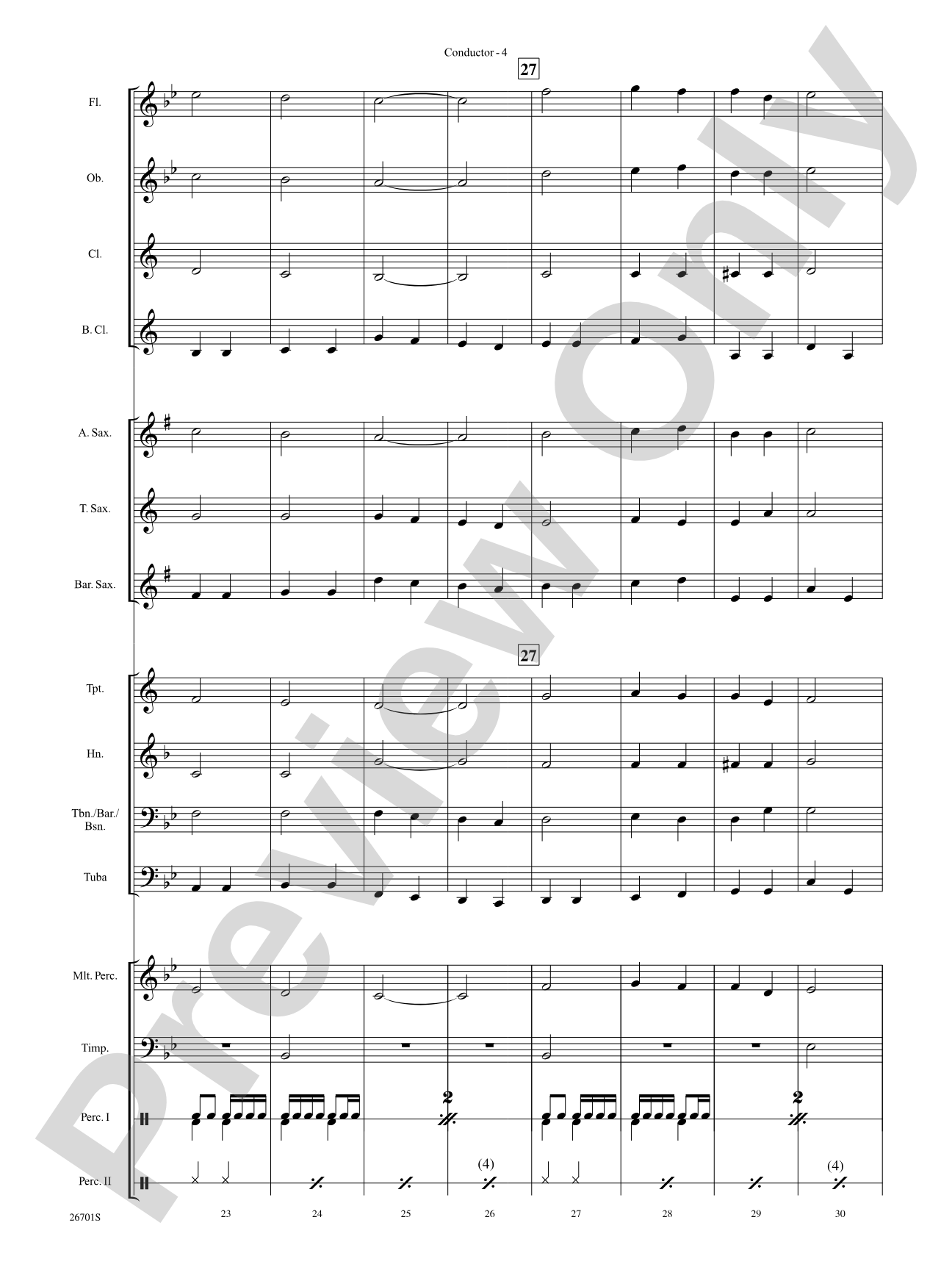 March of the Crusaders: Concert Band Conductor Score & Parts