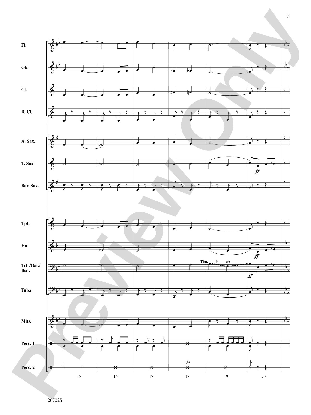 New Orleans Jubilee: Concert Band Conductor Score & Parts