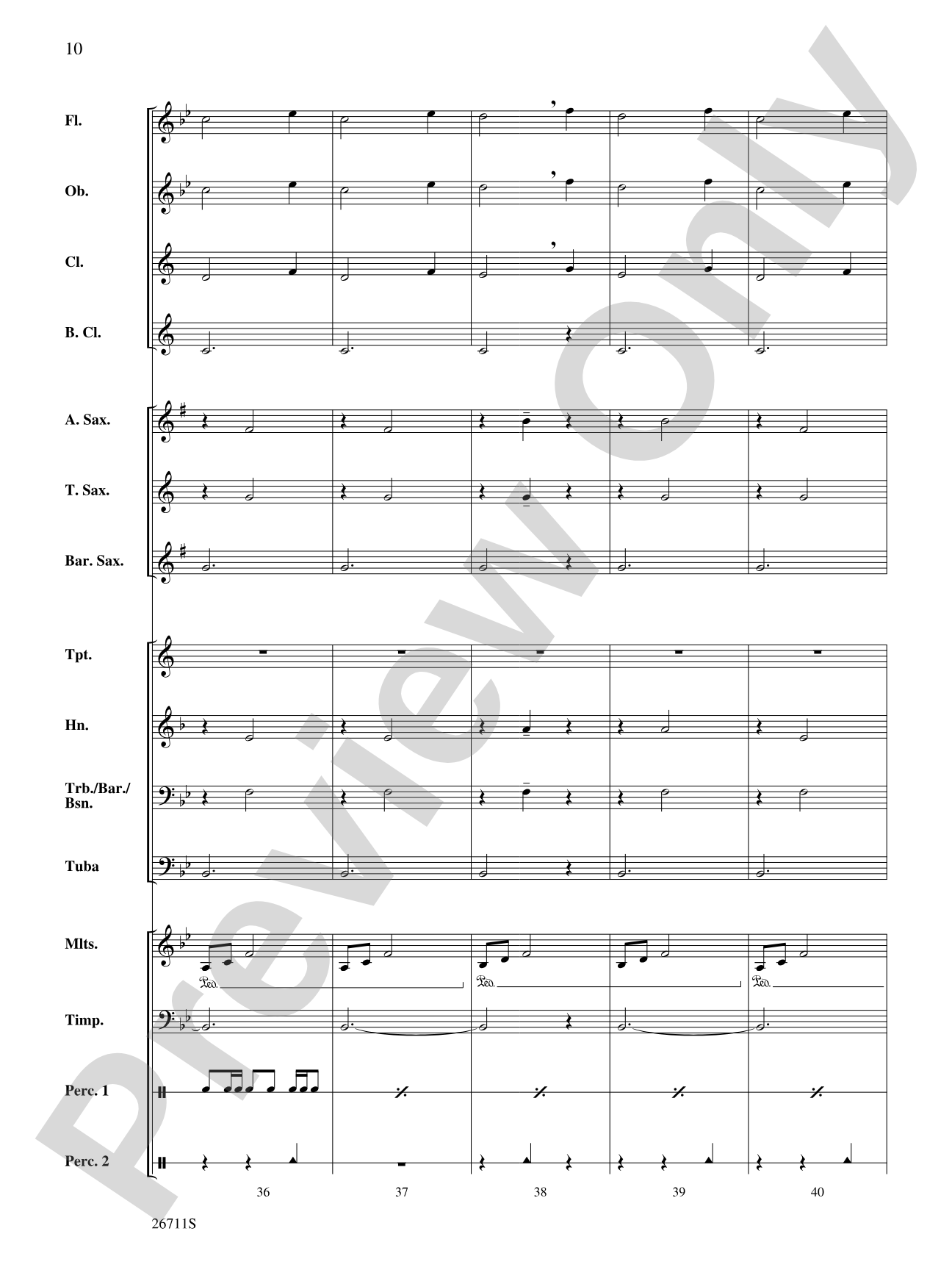 Platoon Swims: Concert Band Conductor Score & Parts
