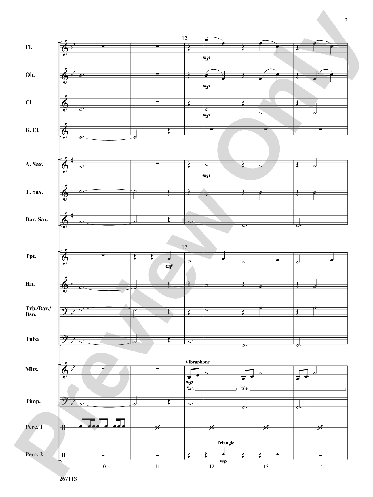 Platoon Swims: Concert Band Conductor Score & Parts