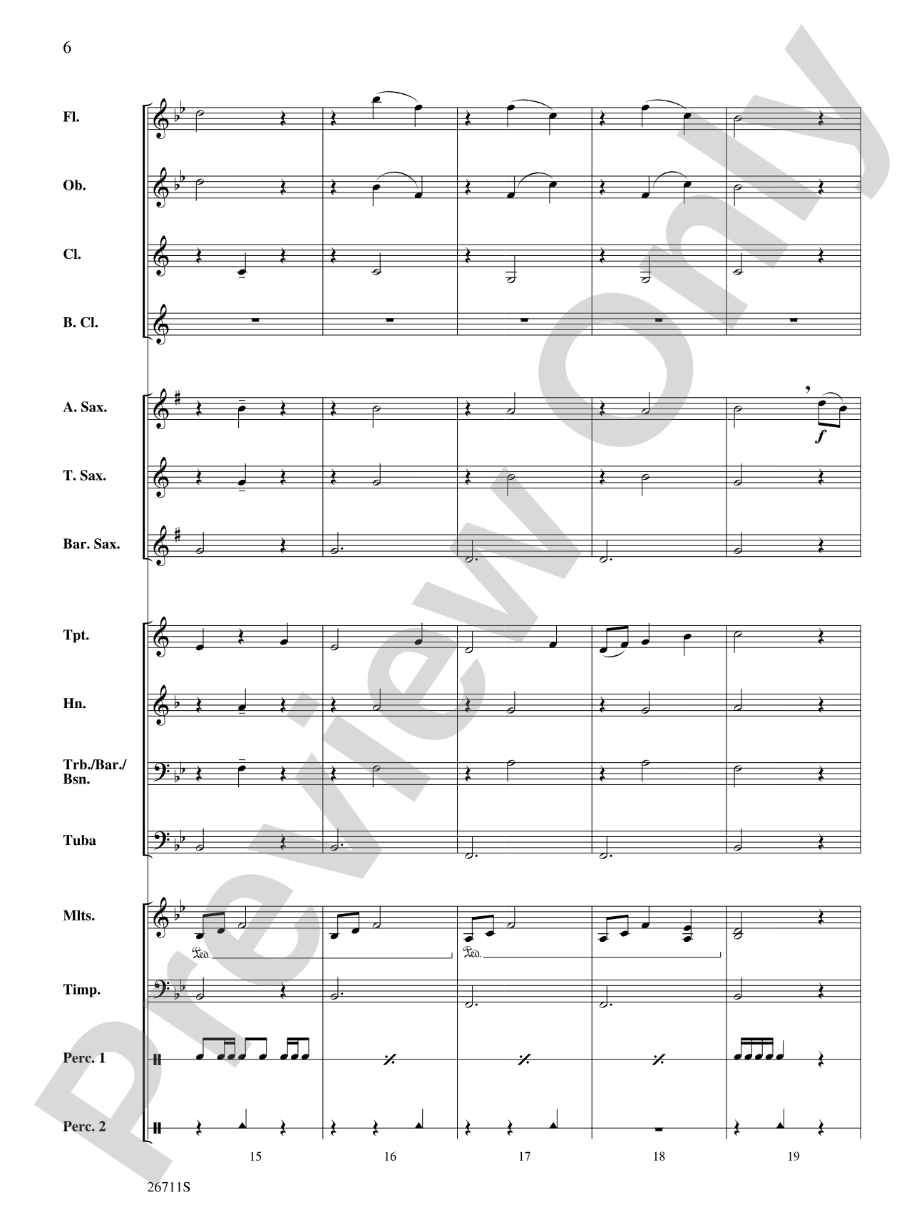Platoon Swims: Concert Band Conductor Score & Parts