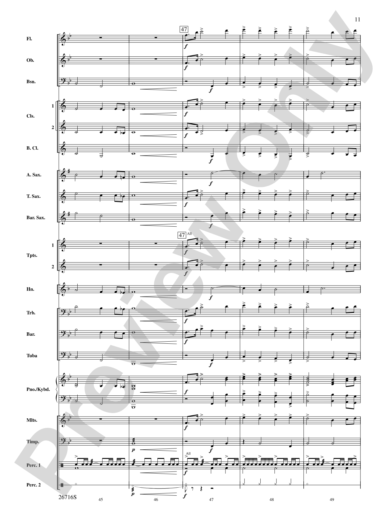 Proclamation and Procession: Concert Band Conductor Score & Parts