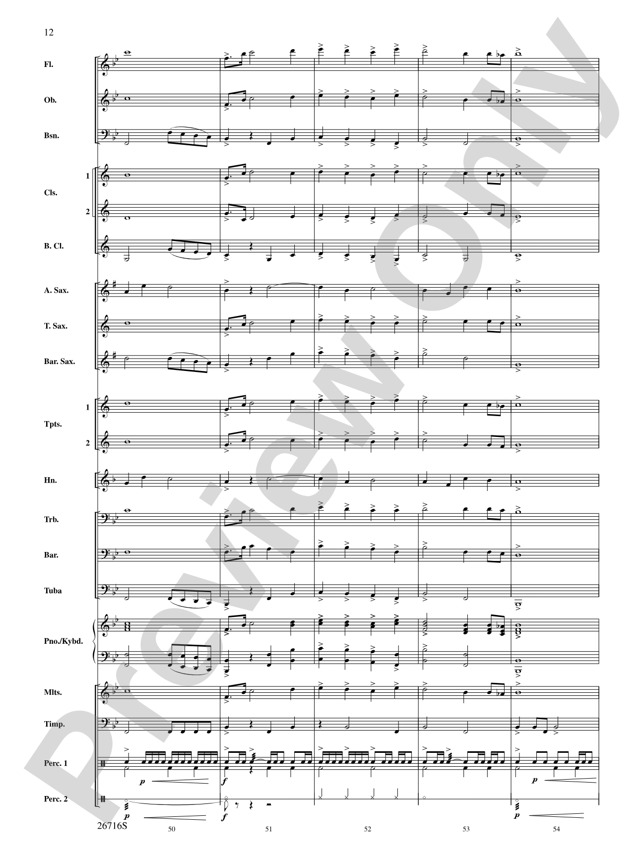 Proclamation and Procession: Concert Band Conductor Score & Parts