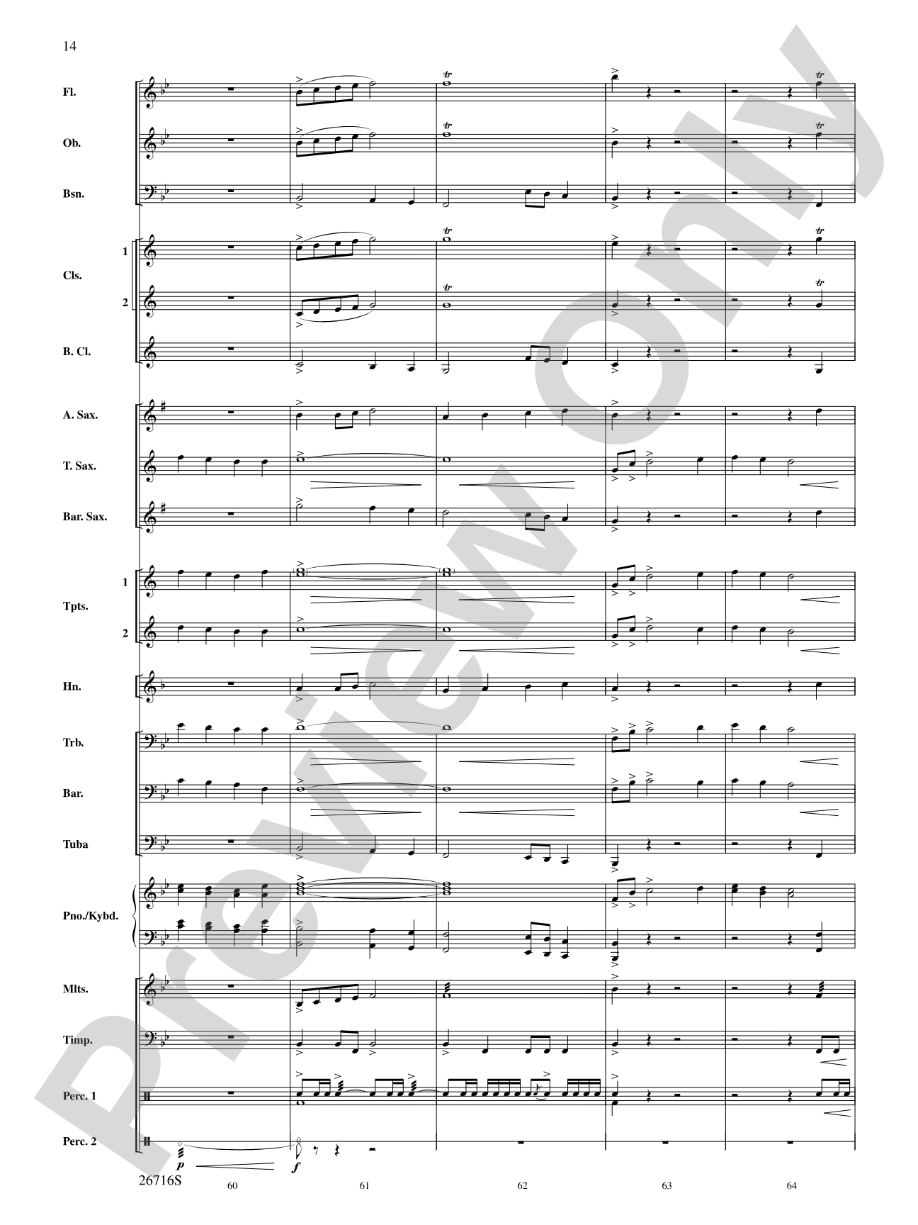 Proclamation and Procession: Concert Band Conductor Score & Parts
