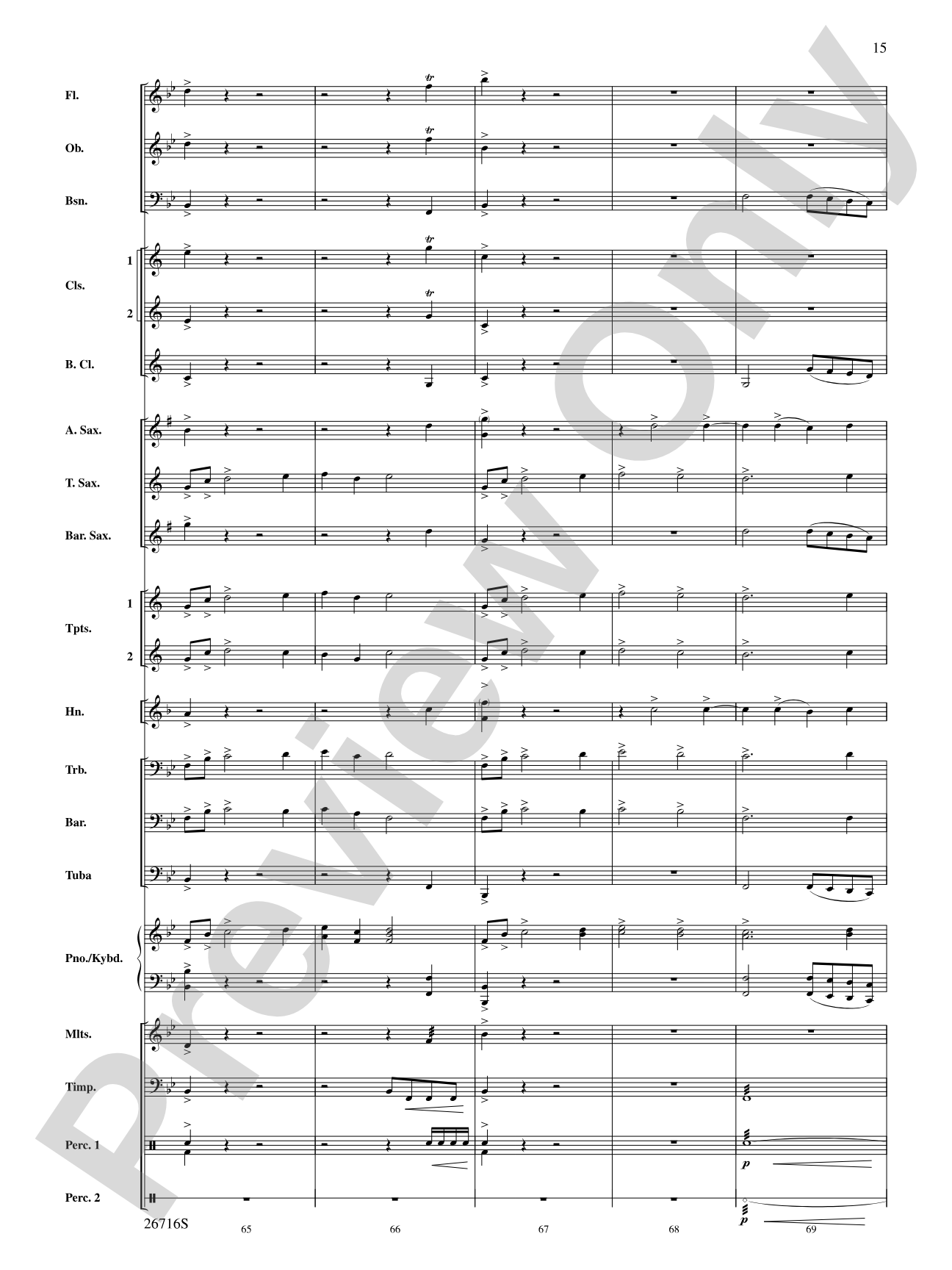 Proclamation and Procession: Concert Band Conductor Score & Parts