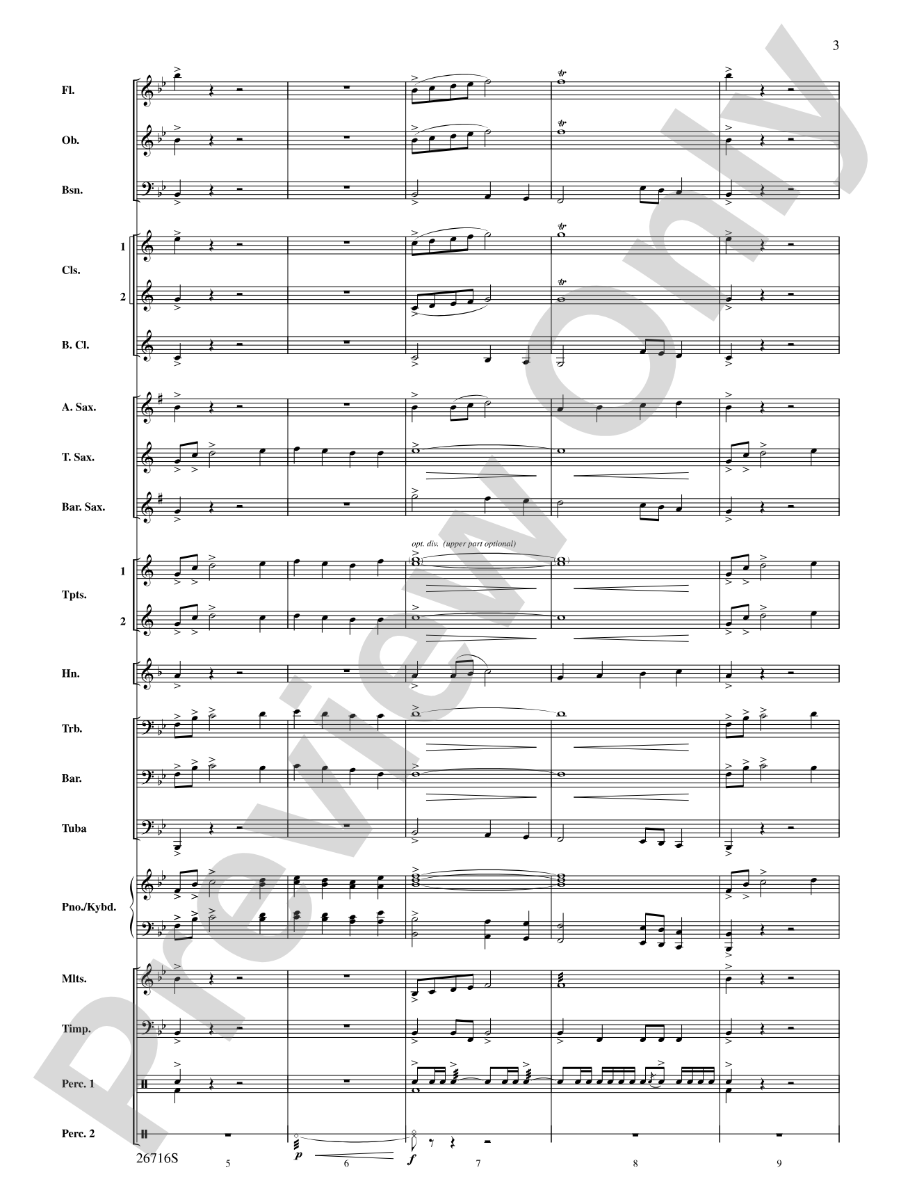 Proclamation and Procession: Concert Band Conductor Score & Parts