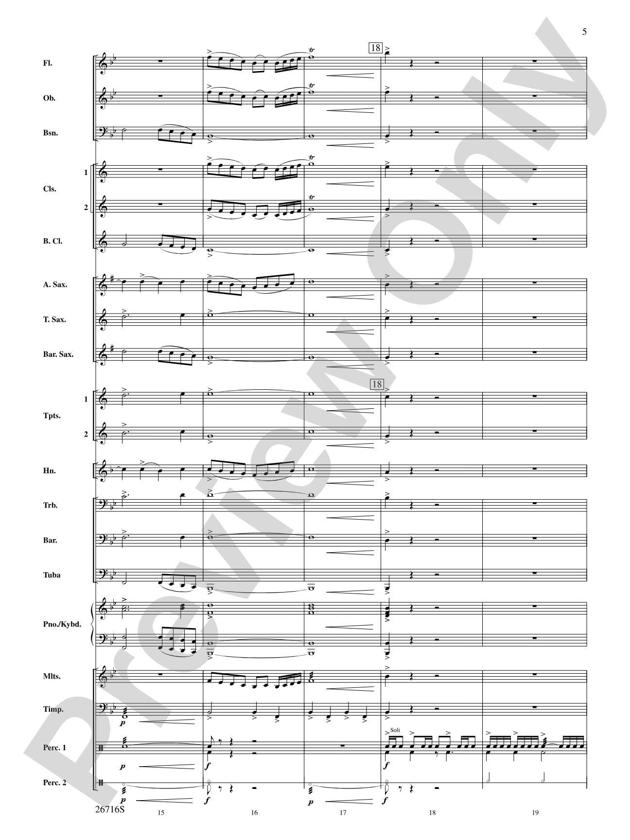 Proclamation and Procession: Concert Band Conductor Score & Parts