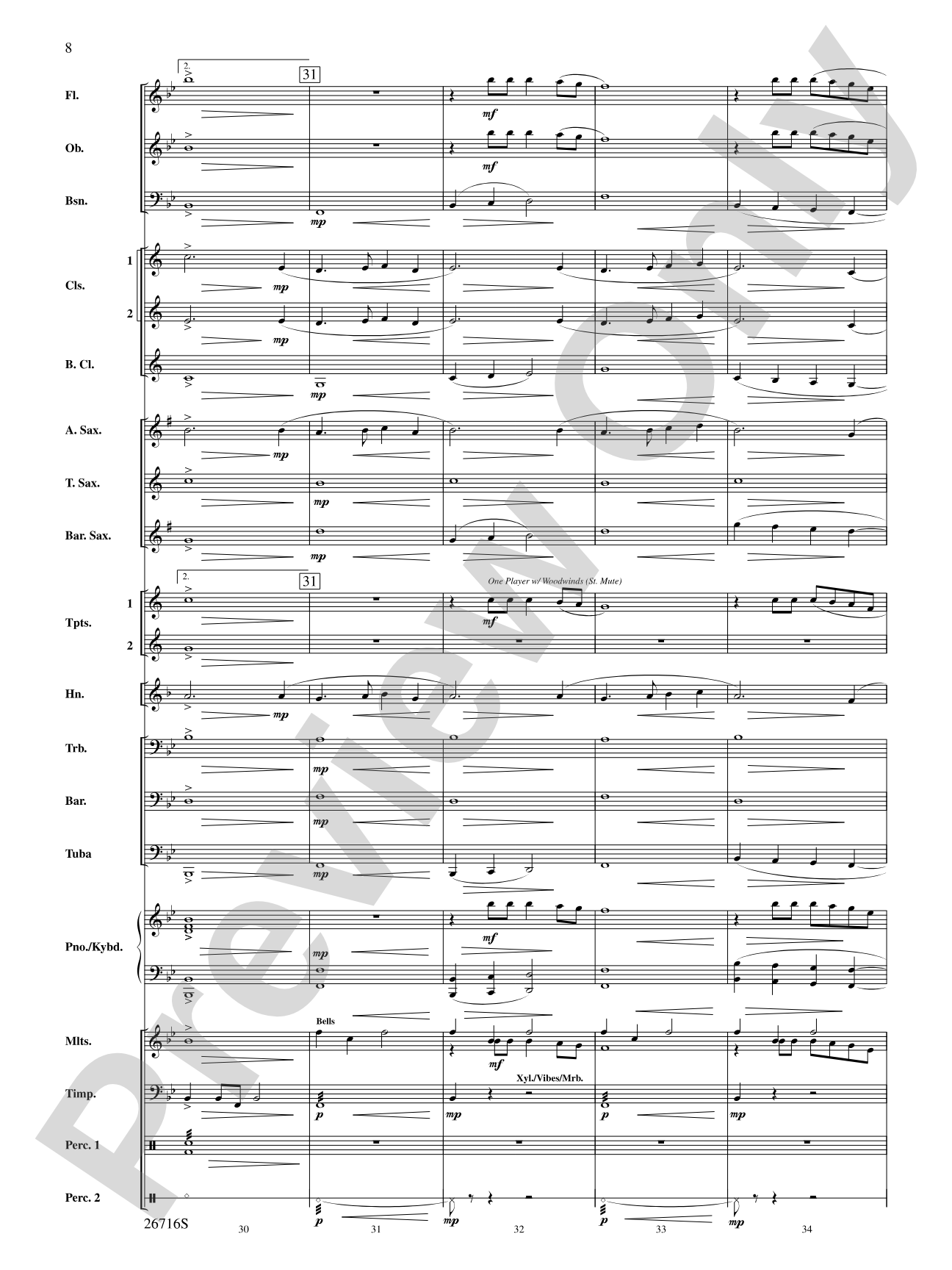 Proclamation and Procession: Concert Band Conductor Score & Parts