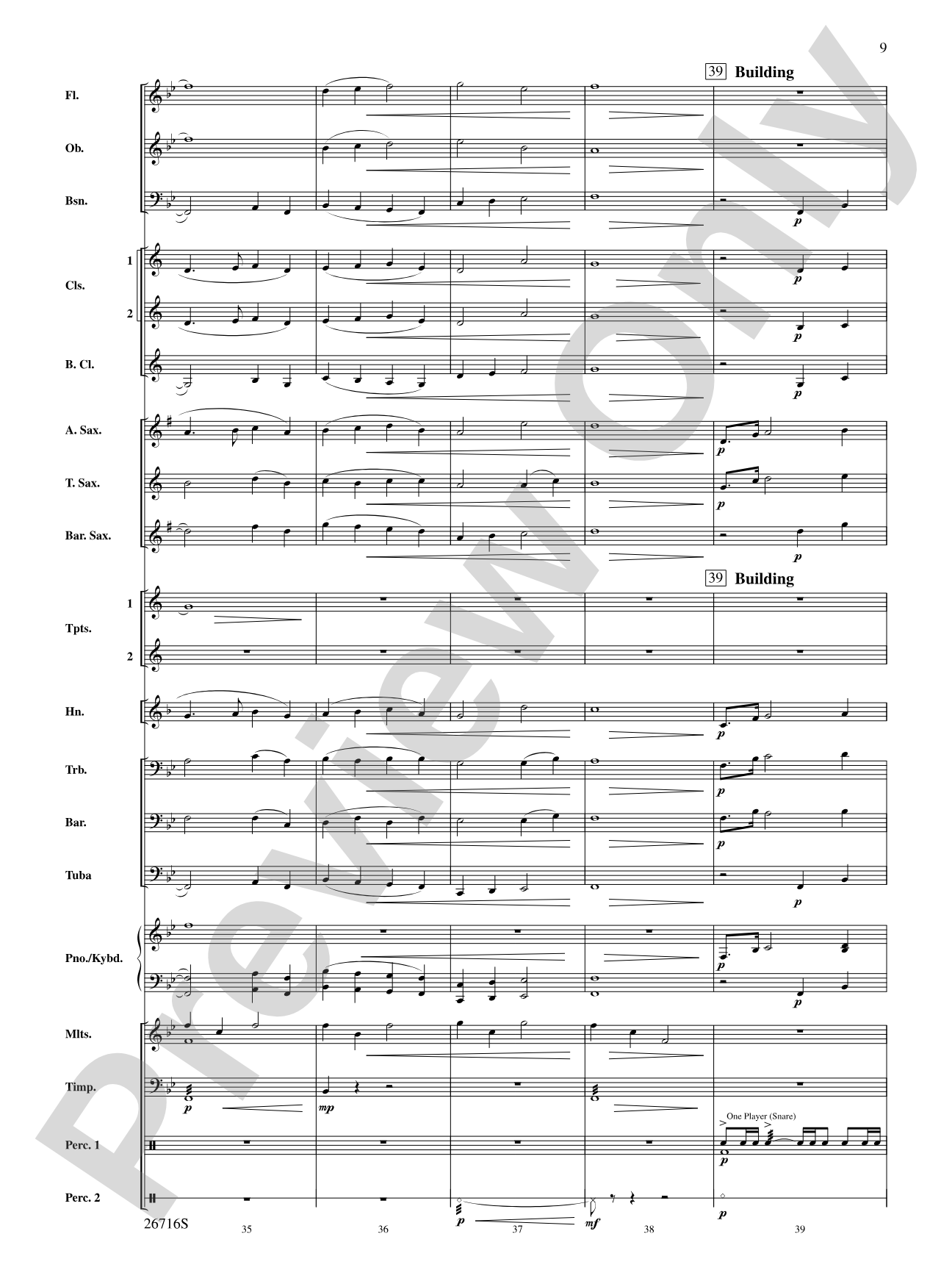 Proclamation and Procession: Concert Band Conductor Score & Parts