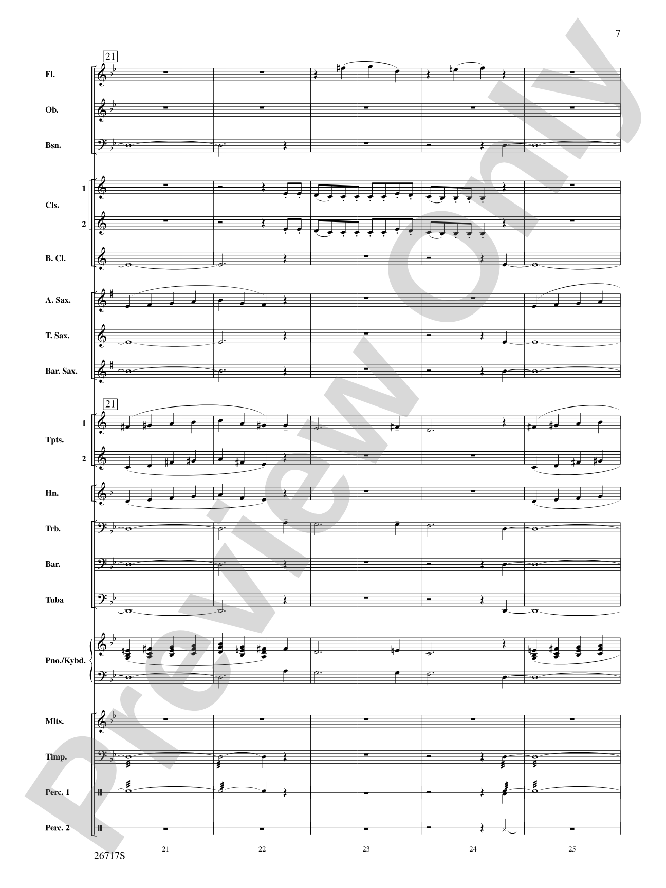 Dance of the Sugar Plum Fairy: Concert Band Conductor Score & Parts