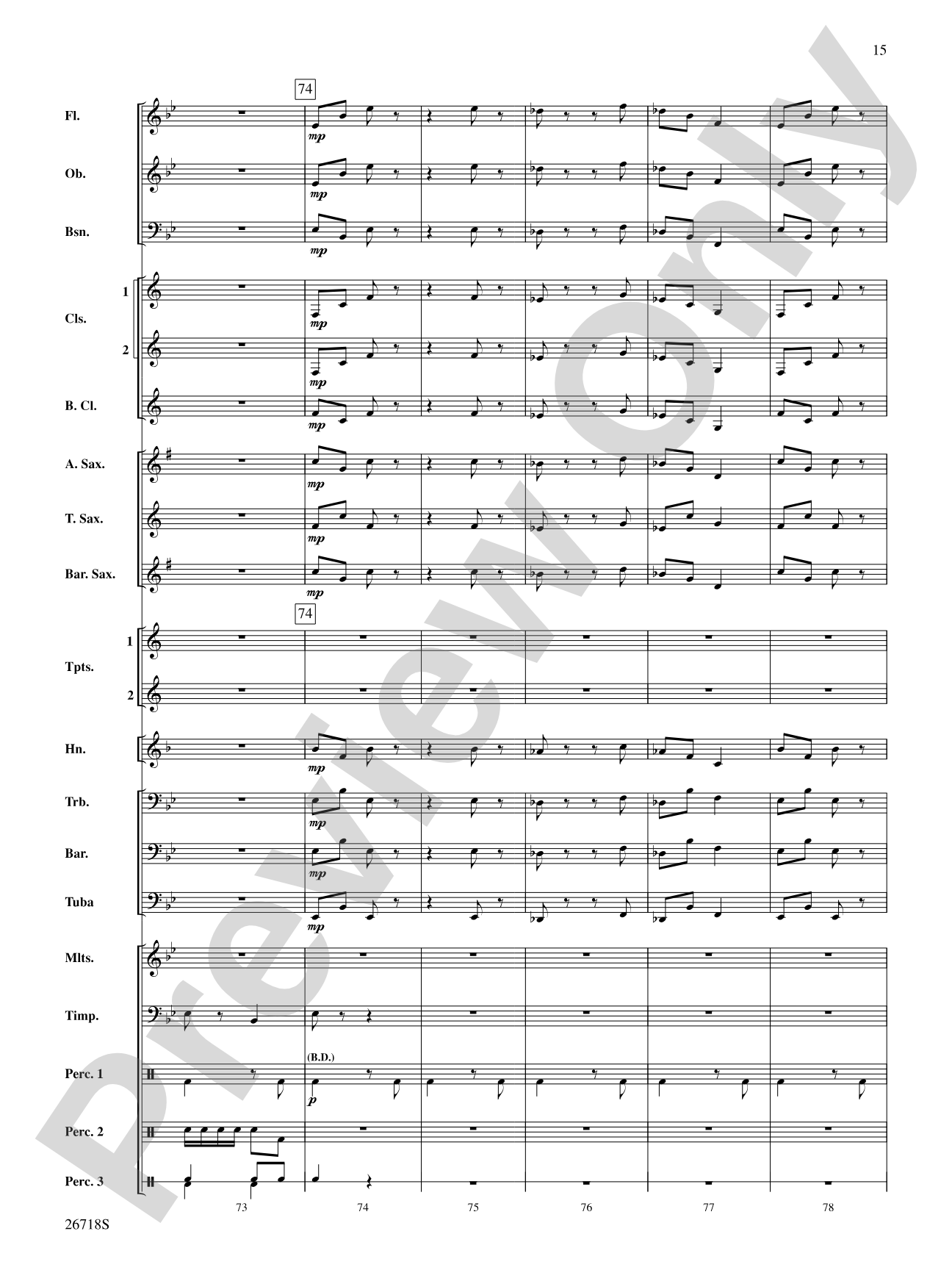 Who's Afraid of the Big Bad Samba?: Concert Band Conductor Score & Parts