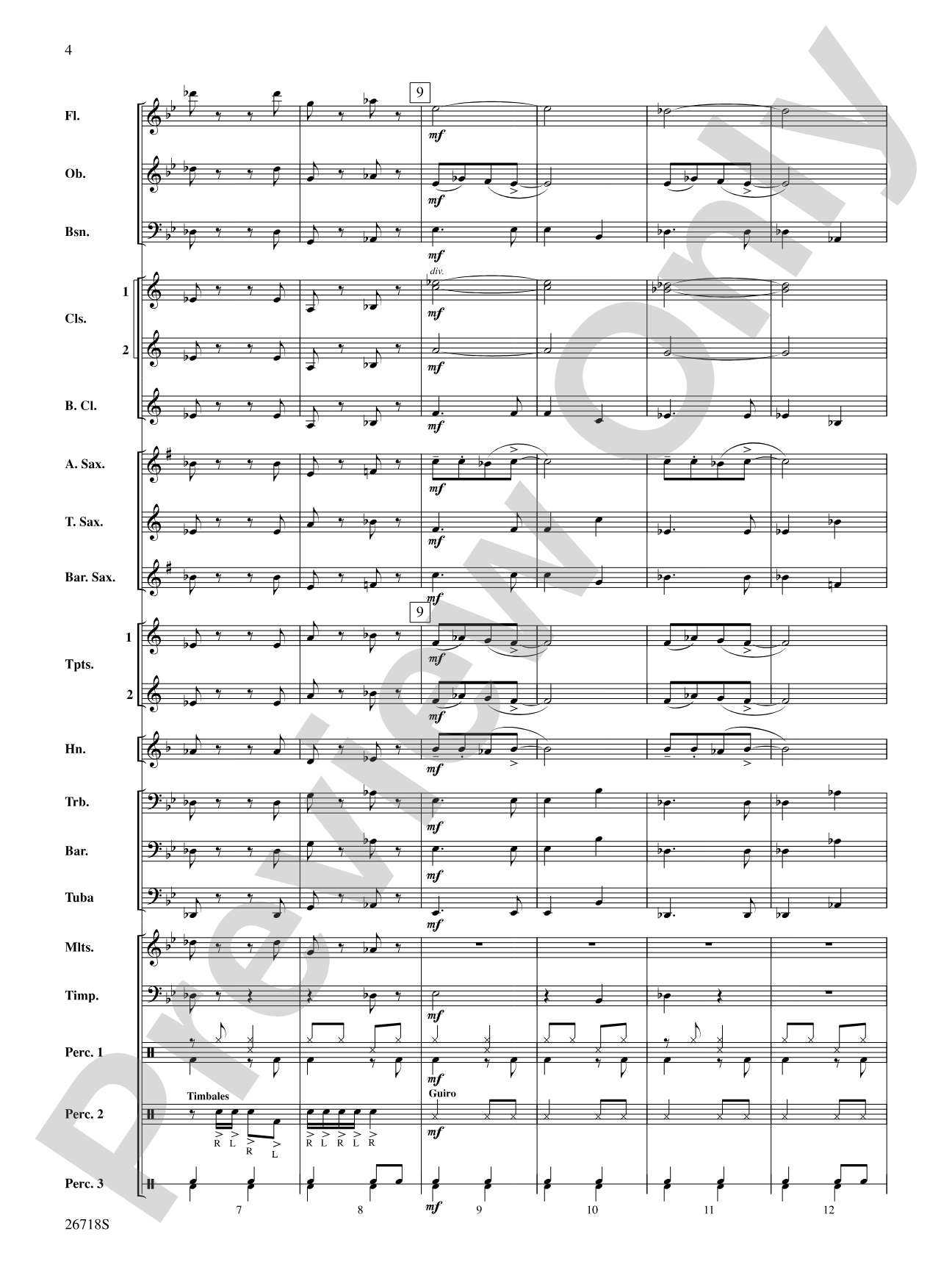Who's Afraid of the Big Bad Samba?: Concert Band Conductor Score & Parts