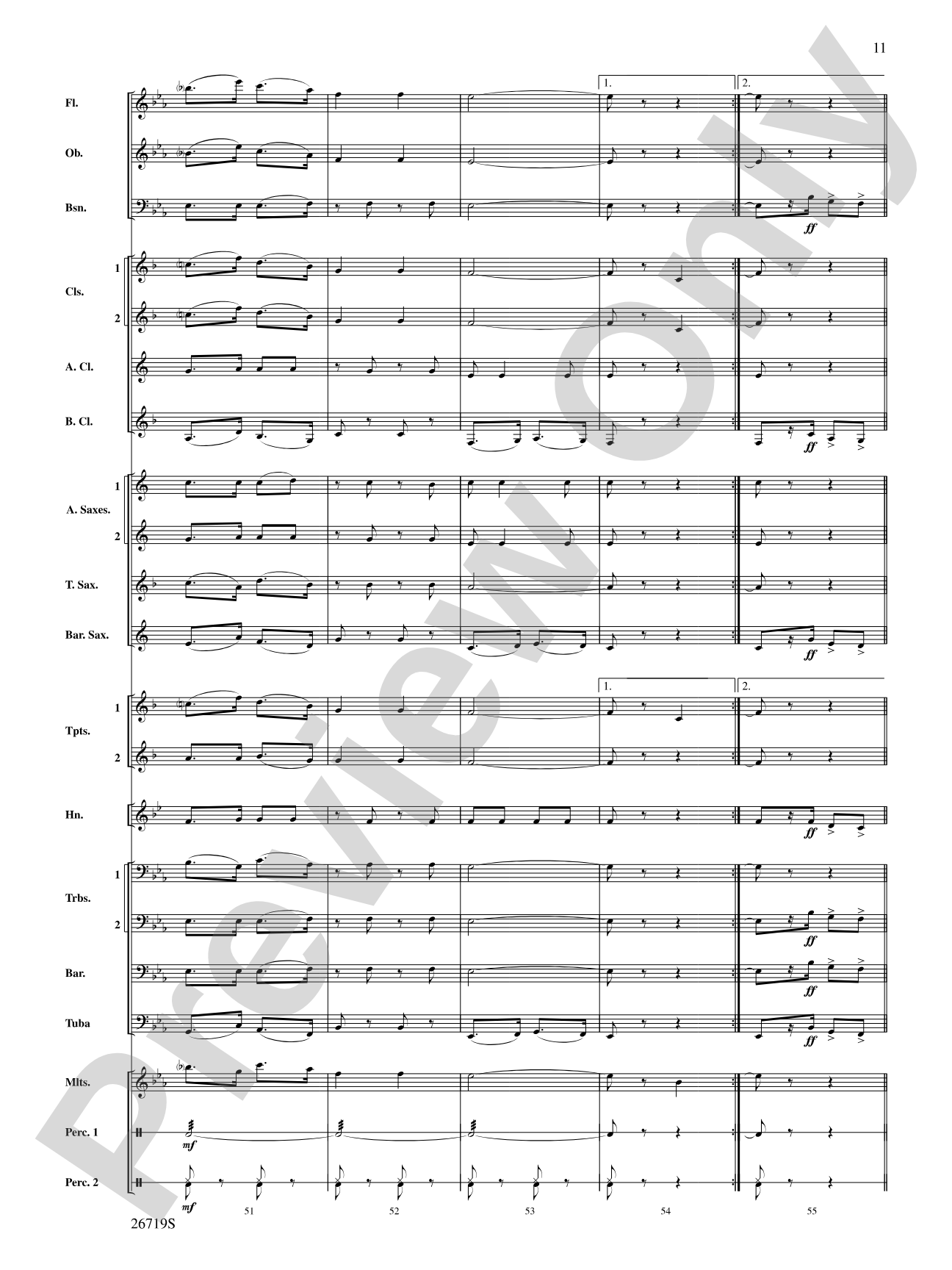 Hands Across the Sea: Concert Band Conductor Score & Parts
