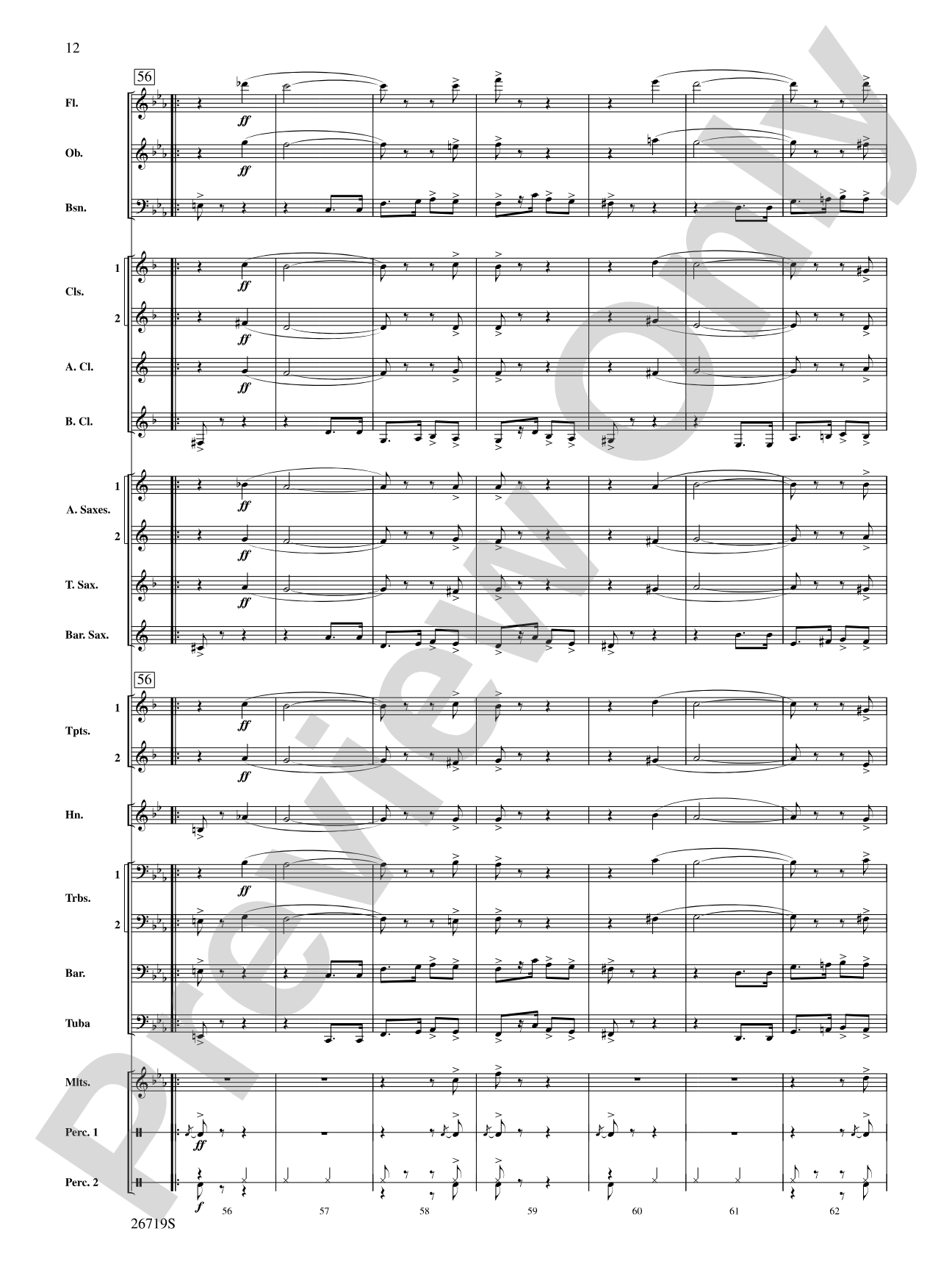 Hands Across the Sea: Concert Band Conductor Score & Parts