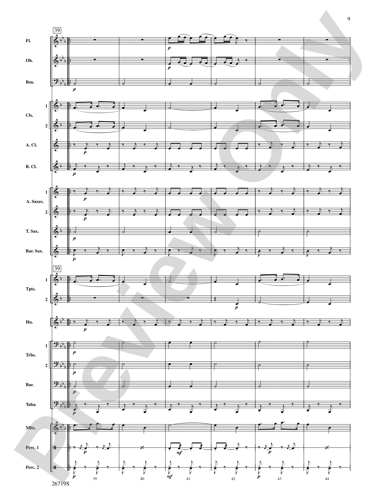 Hands Across the Sea: Concert Band Conductor Score & Parts