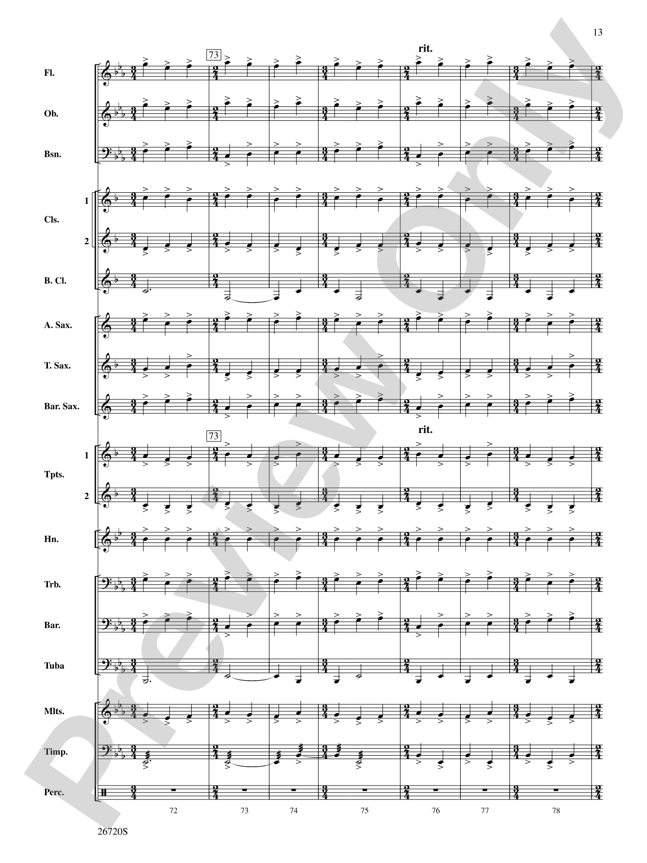 The Firebird: Concert Band Conductor Score & Parts