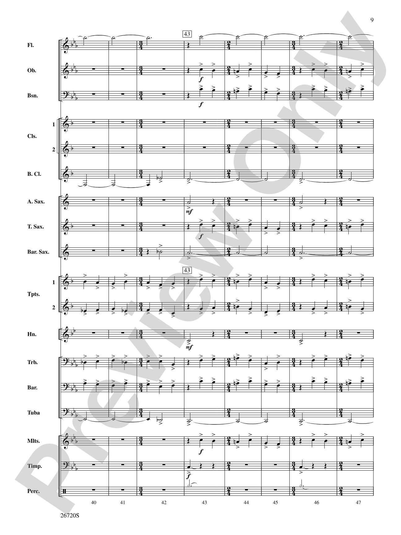 The Firebird: Concert Band Conductor Score & Parts