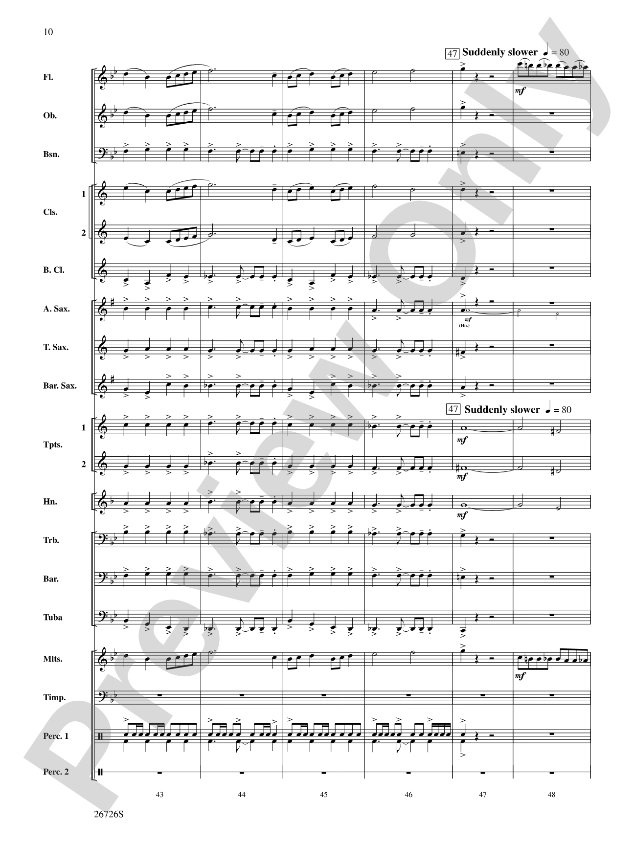 Eclipse: Concert Band Conductor Score & Parts
