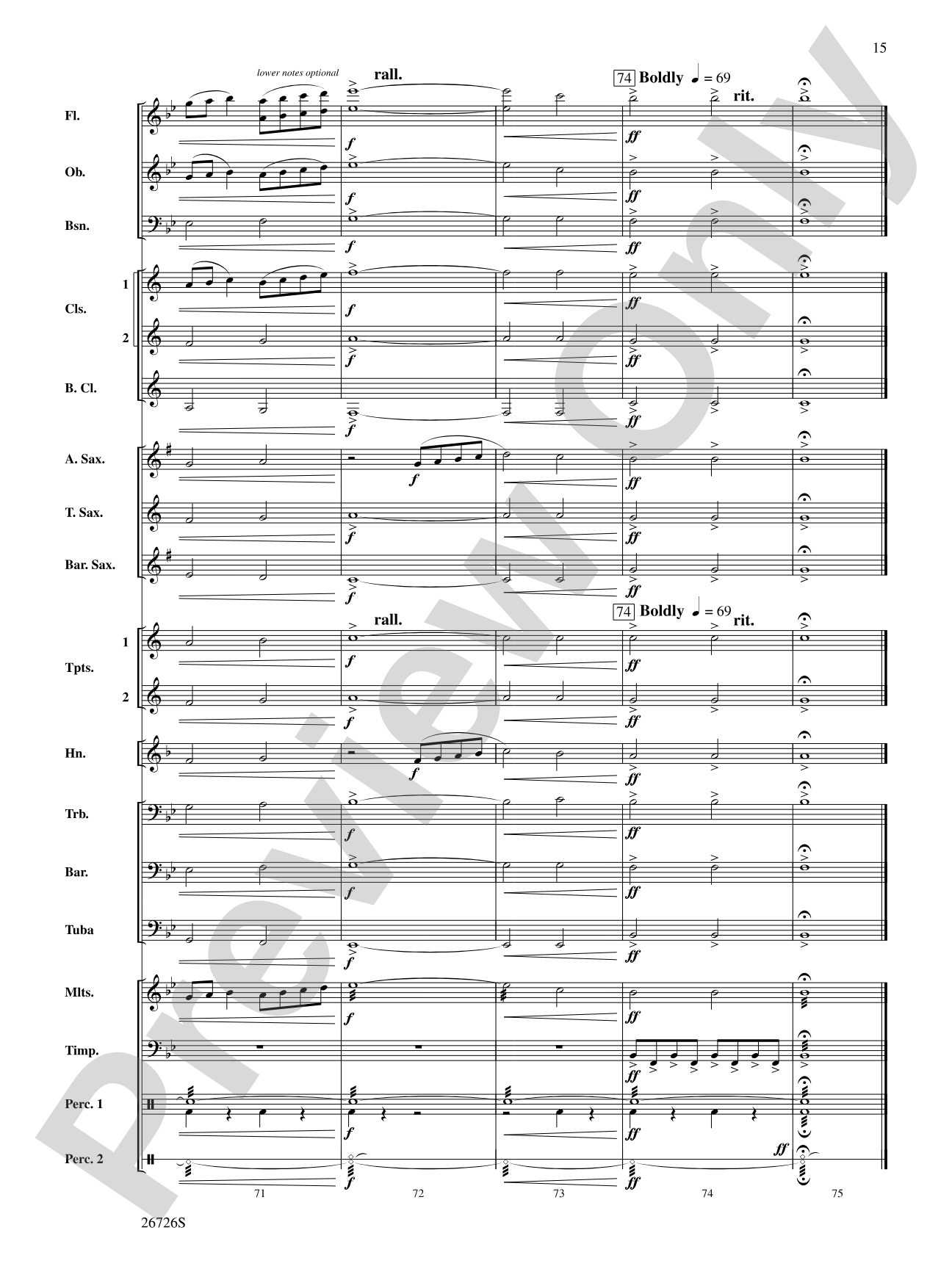 Eclipse: Concert Band Conductor Score & Parts