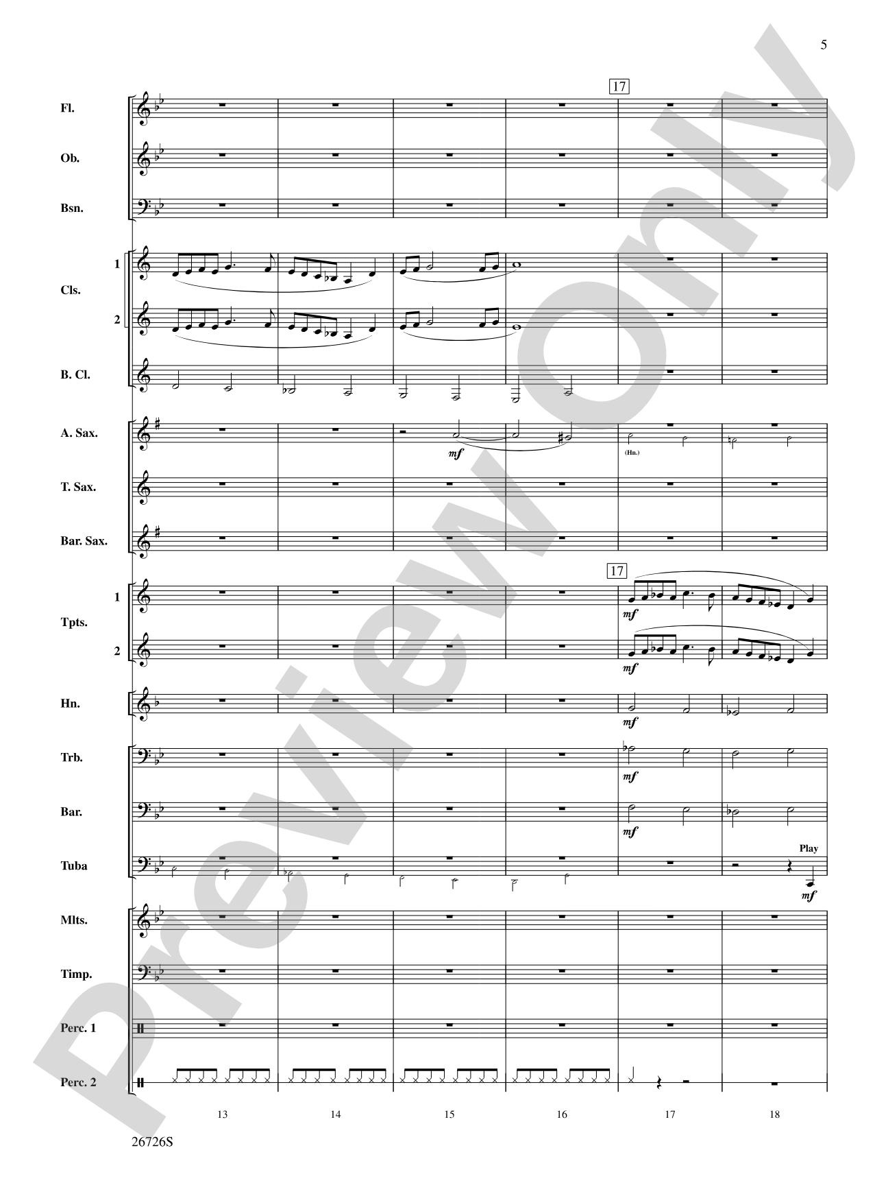 Eclipse: Concert Band Conductor Score & Parts