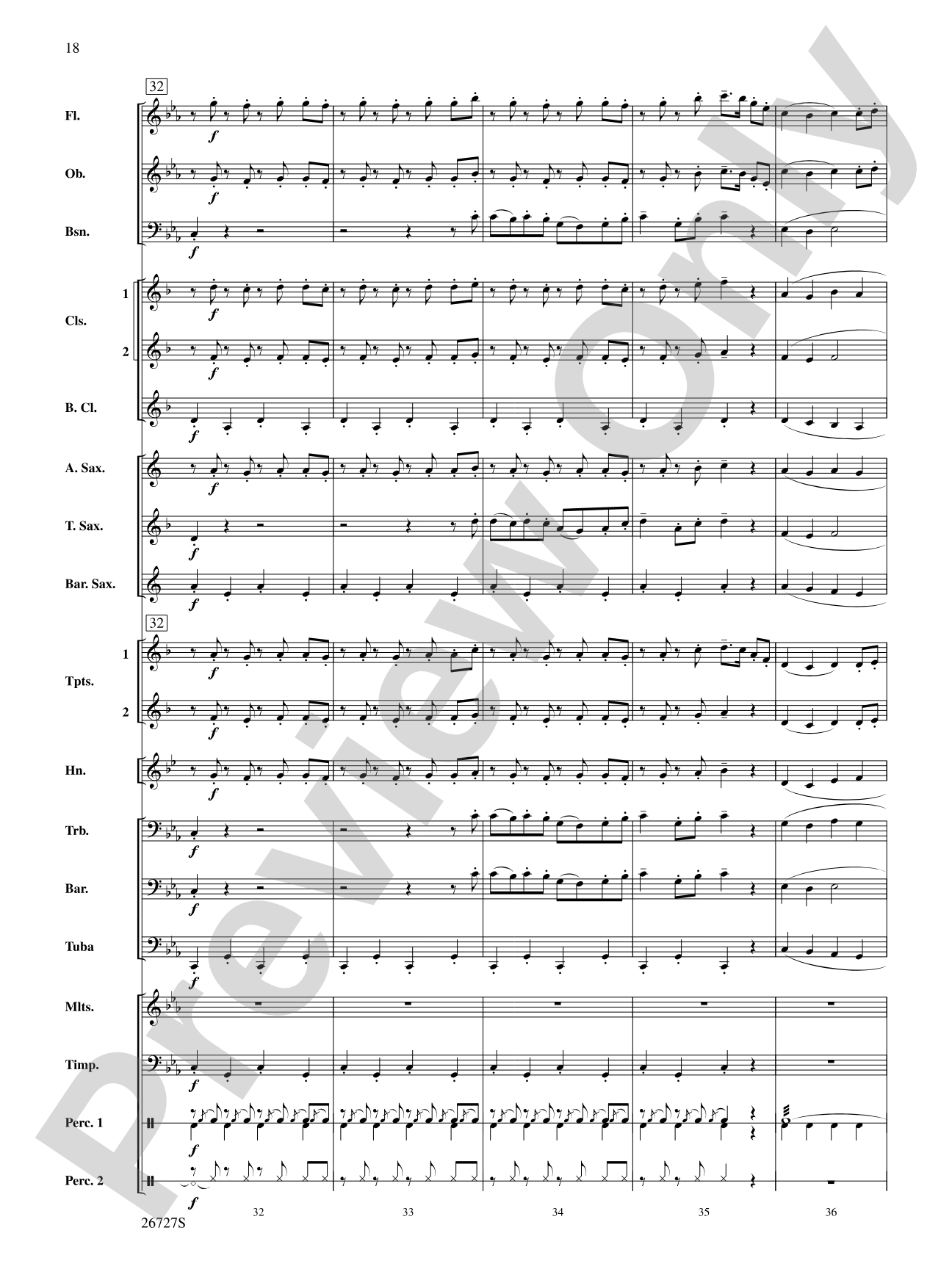 Evangeline: Two Cajun Songs: Concert Band Conductor Score & Parts