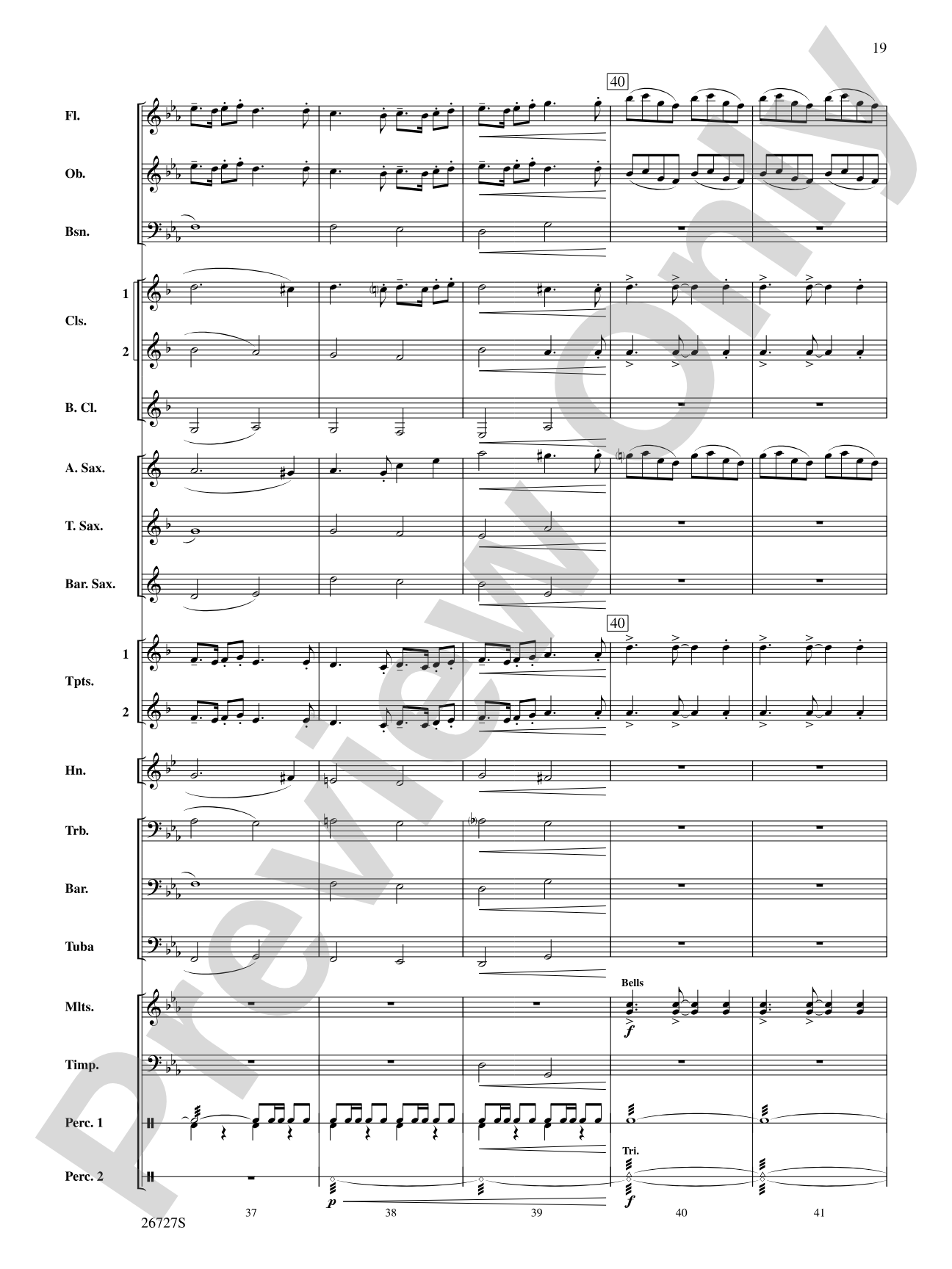 Evangeline: Two Cajun Songs: Concert Band Conductor Score & Parts