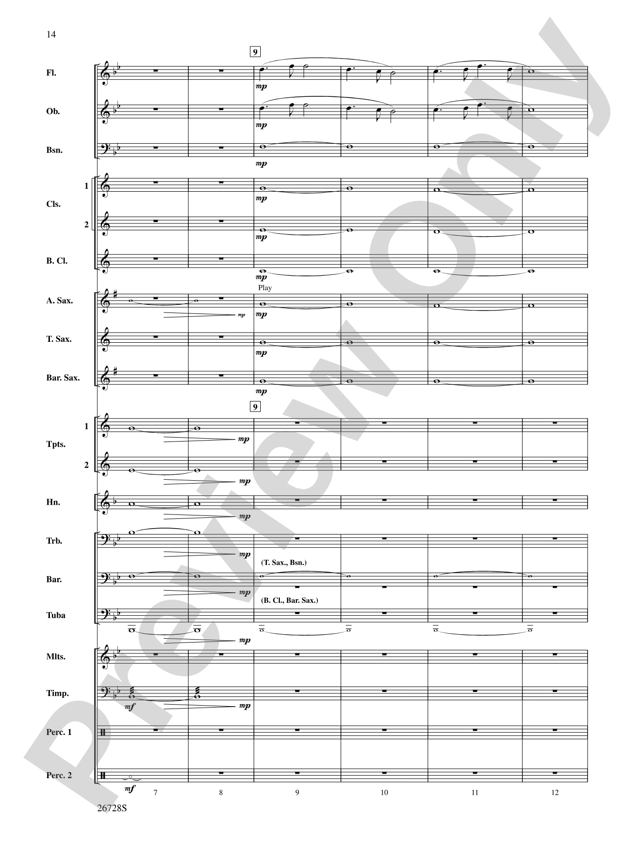 Suite from The New World: Concert Band Conductor Score & Parts