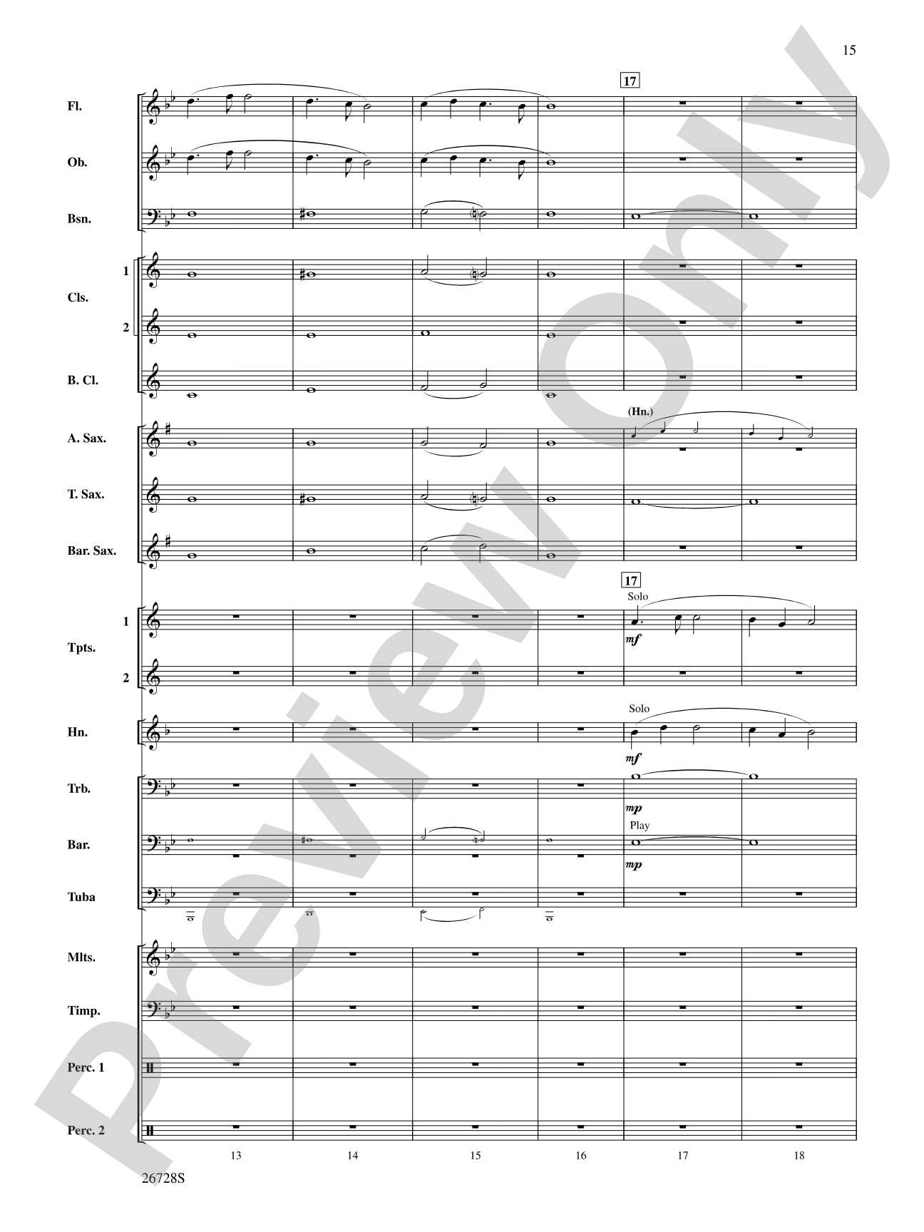 Suite from The New World: Concert Band Conductor Score & Parts