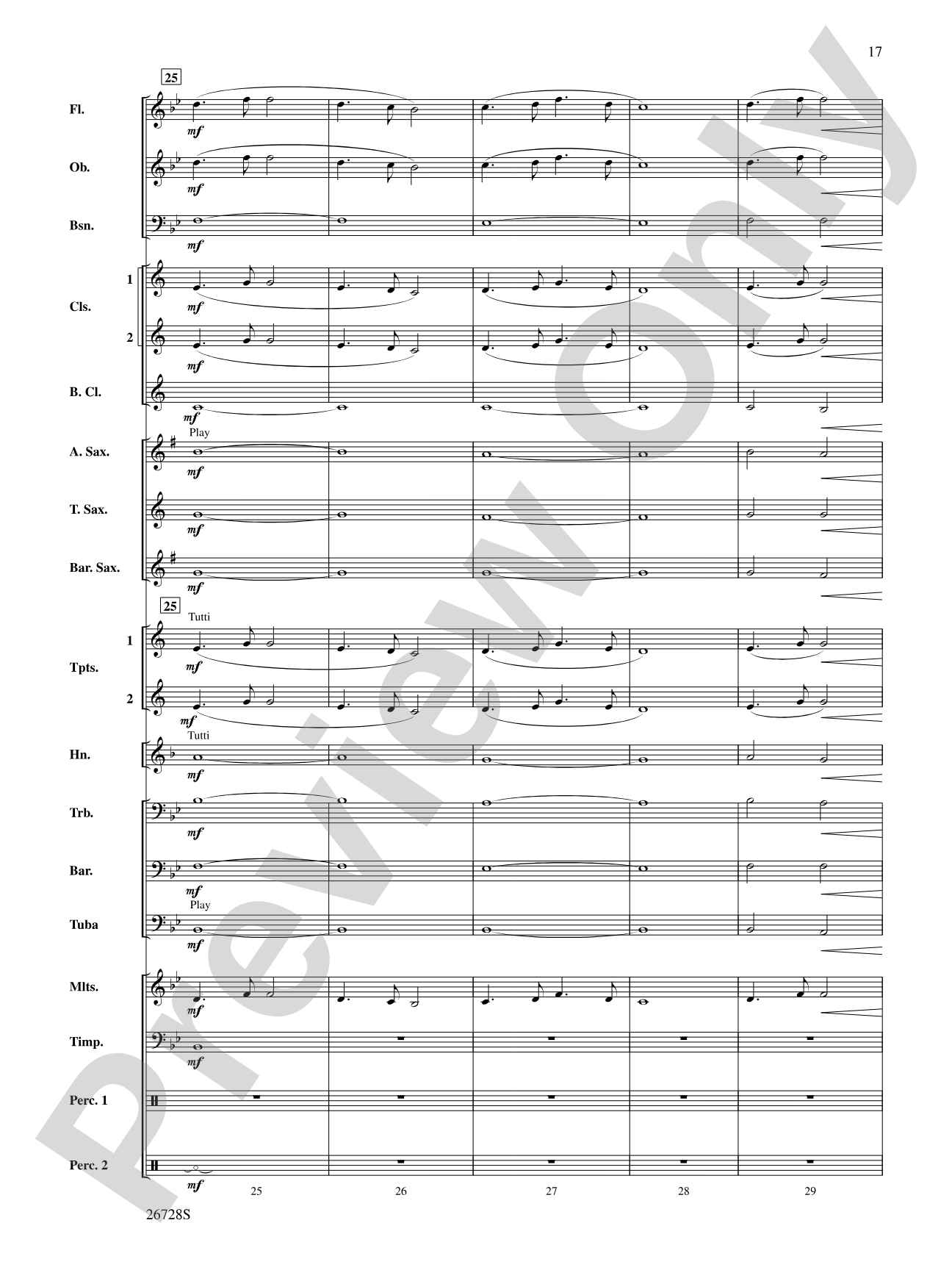 Suite from The New World: Concert Band Conductor Score & Parts