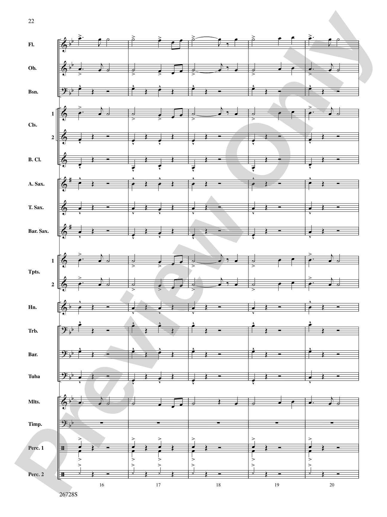 Suite from The New World: Concert Band Conductor Score & Parts