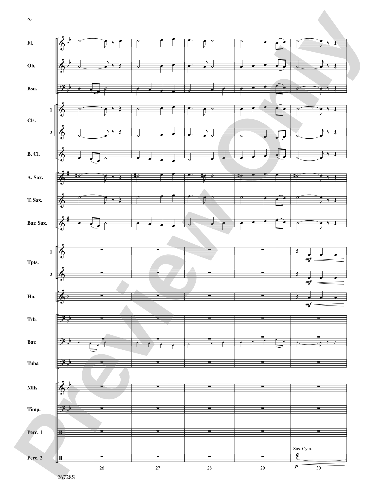 Suite from The New World: Concert Band Conductor Score & Parts