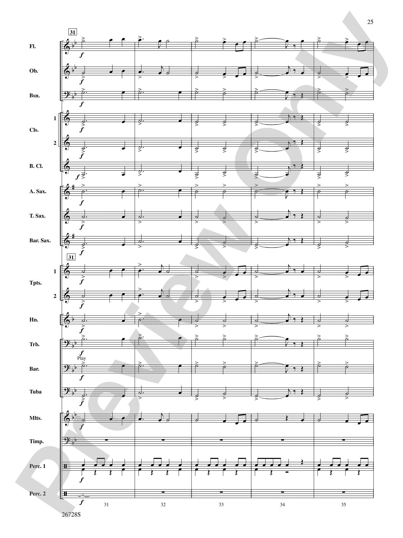 Suite from The New World: Concert Band Conductor Score & Parts