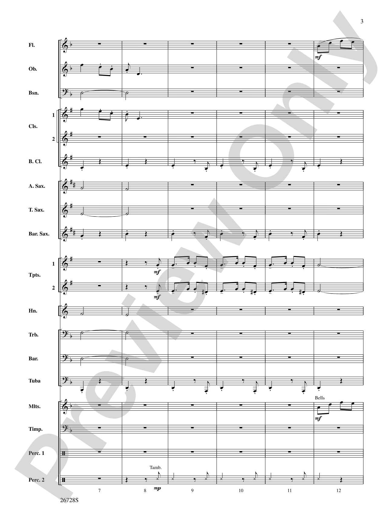 Suite from The New World: Concert Band Conductor Score & Parts