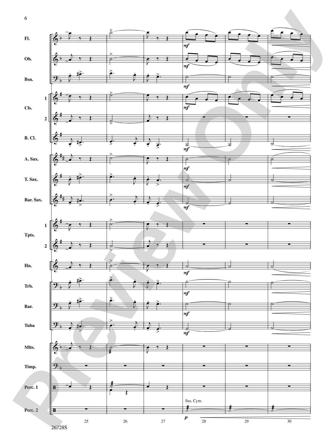 Suite from The New World: Concert Band Conductor Score & Parts