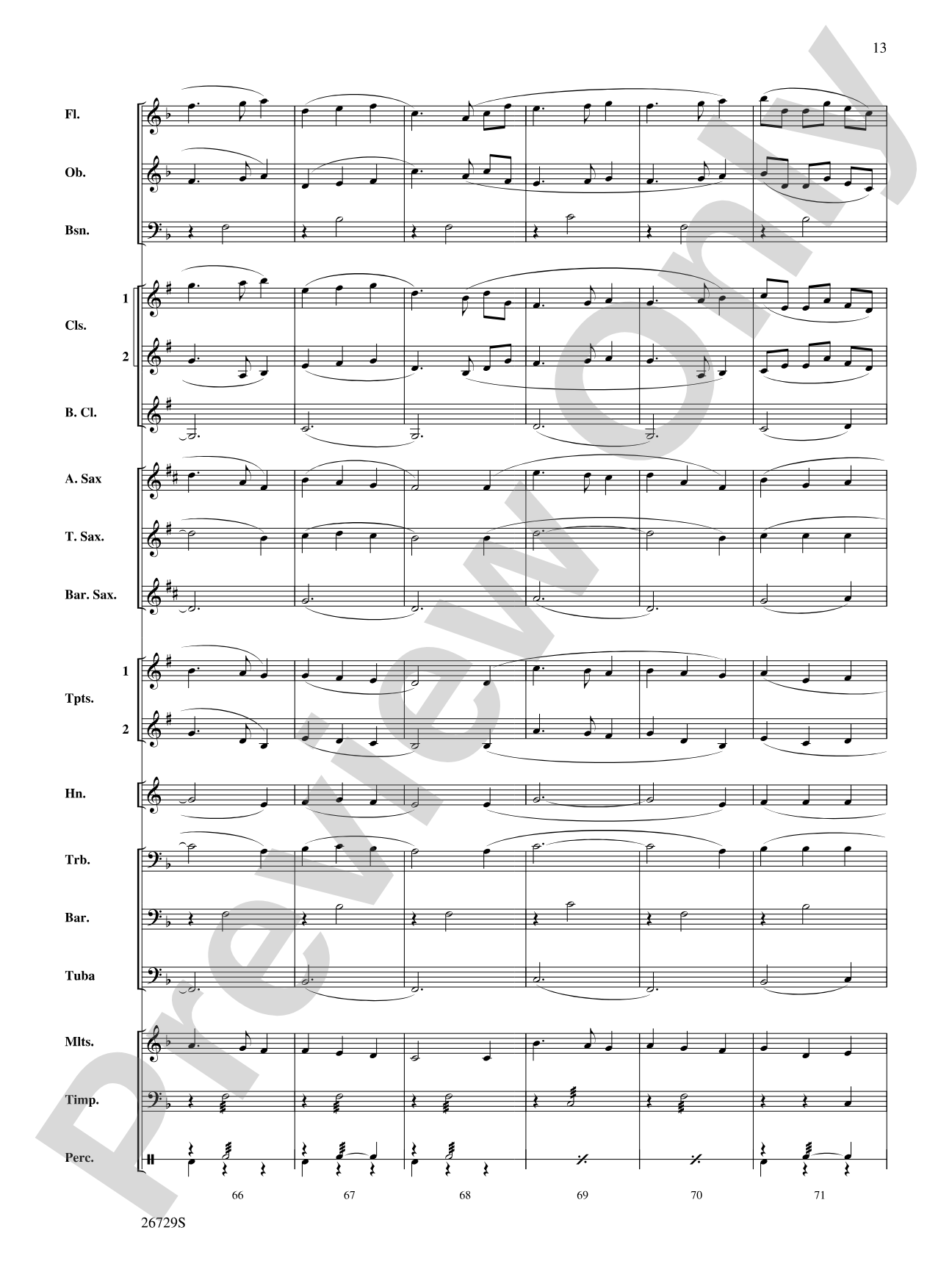 Away in a Manger: Concert Band Conductor Score & Parts