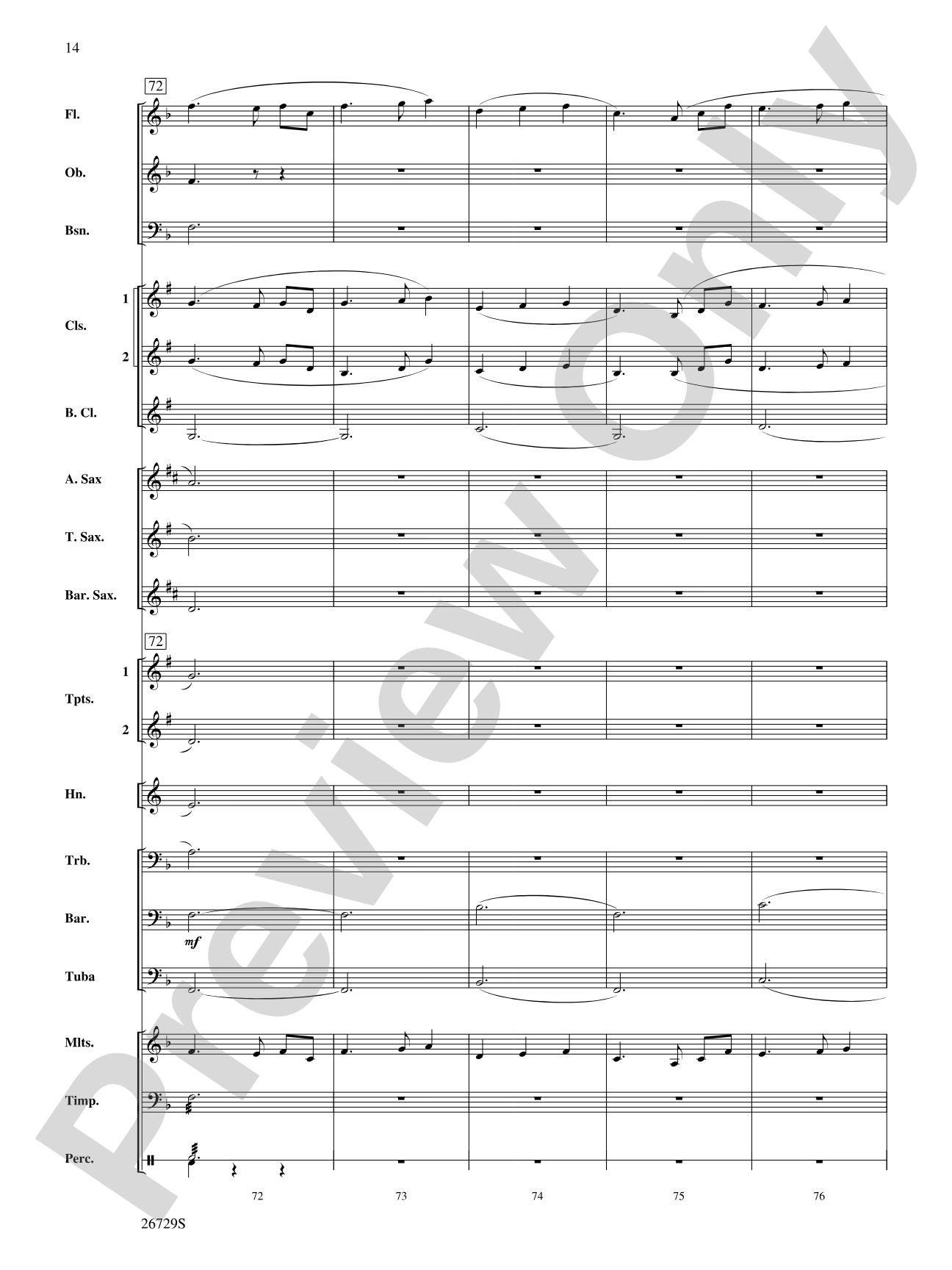 Away in a Manger: Concert Band Conductor Score & Parts