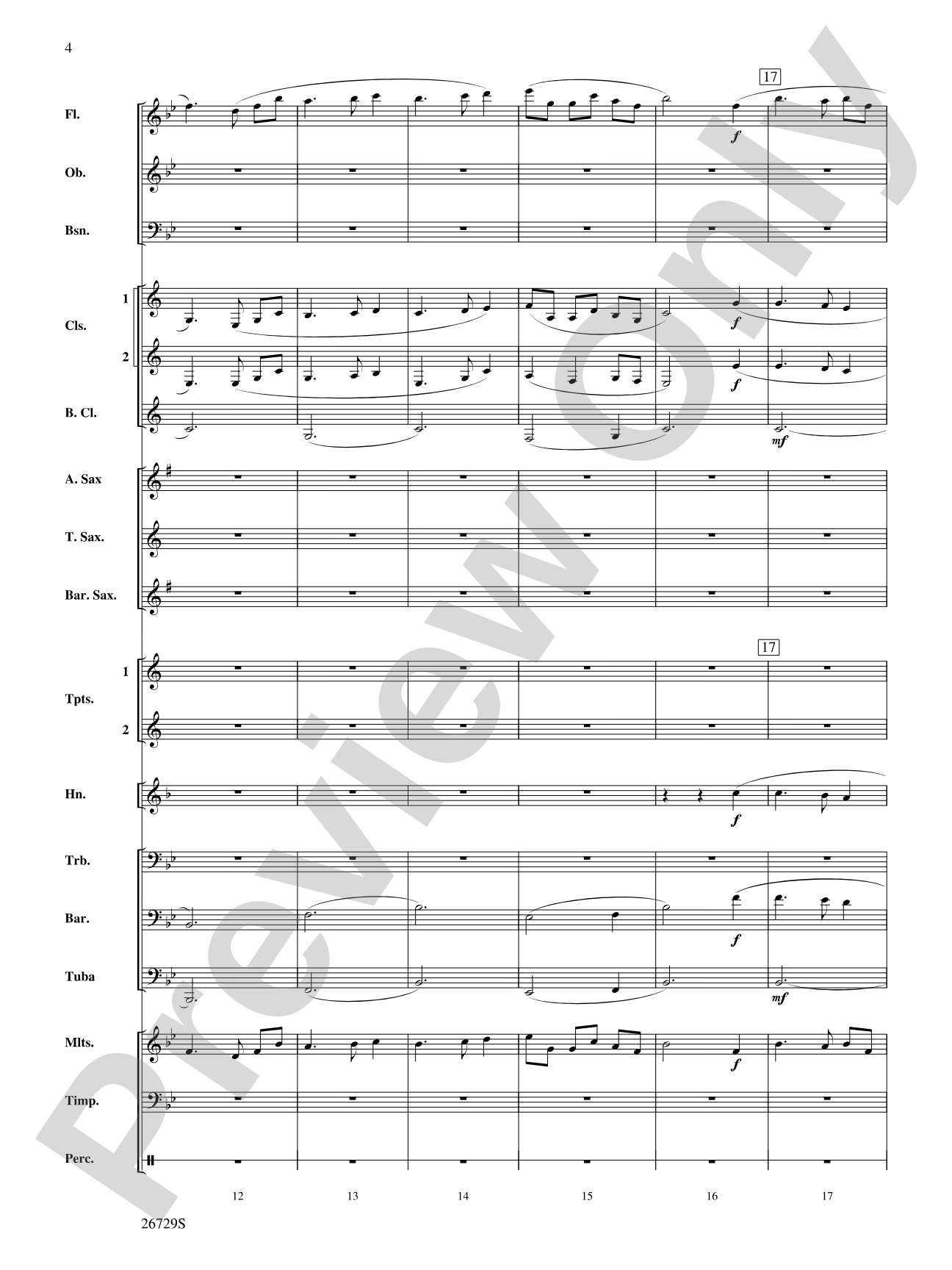 Away in a Manger: Concert Band Conductor Score & Parts