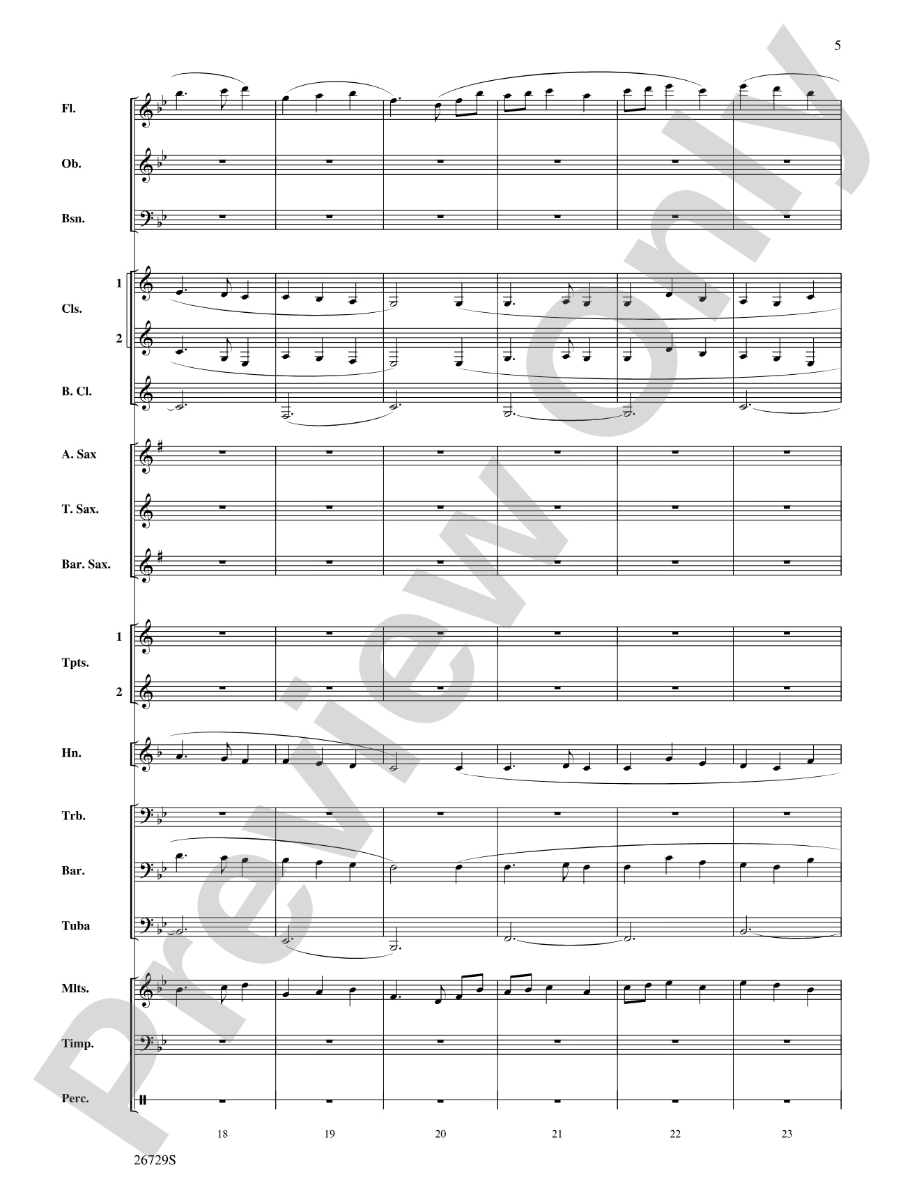 Away in a Manger: Concert Band Conductor Score & Parts