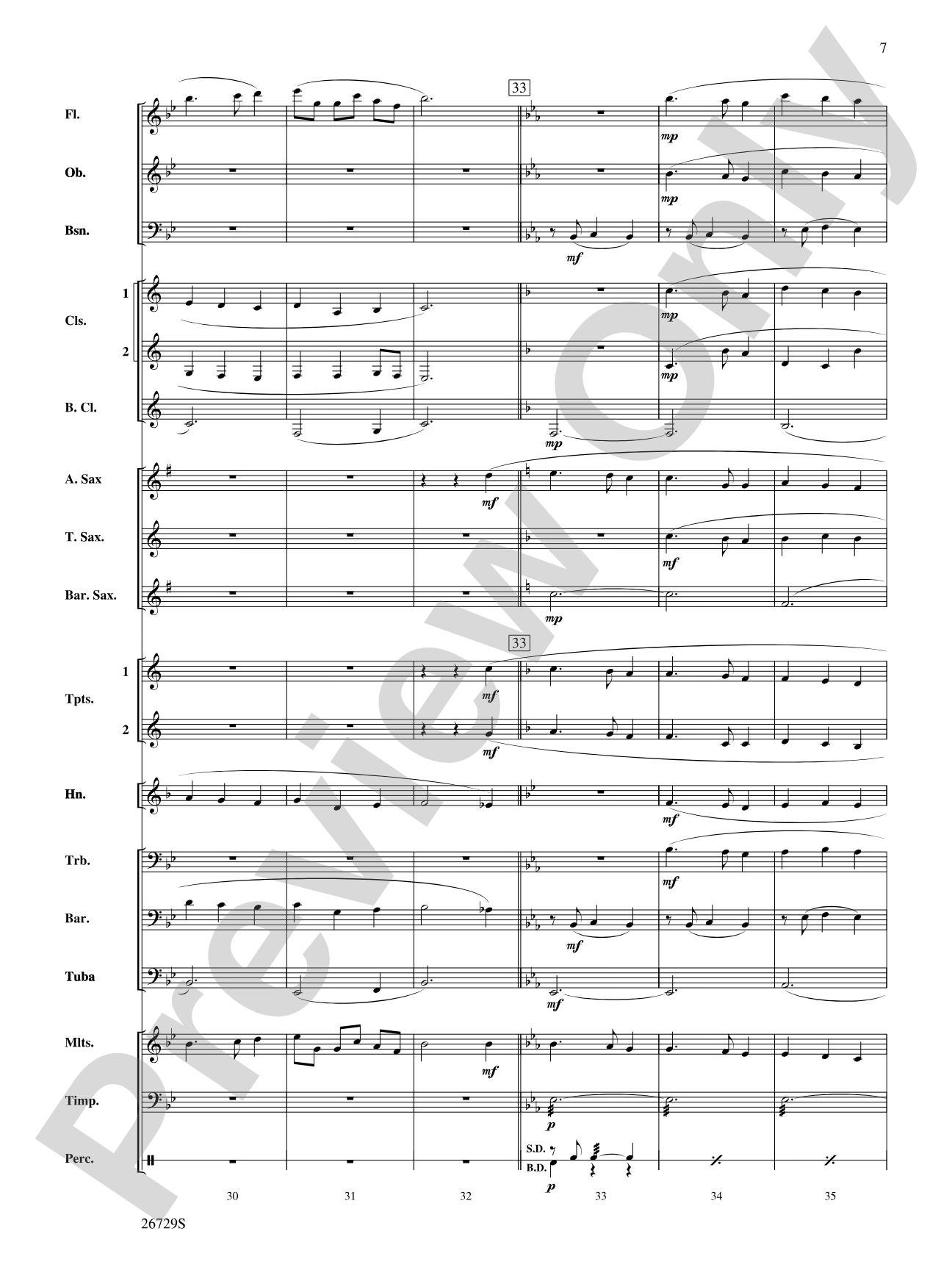 Away in a Manger: Concert Band Conductor Score & Parts