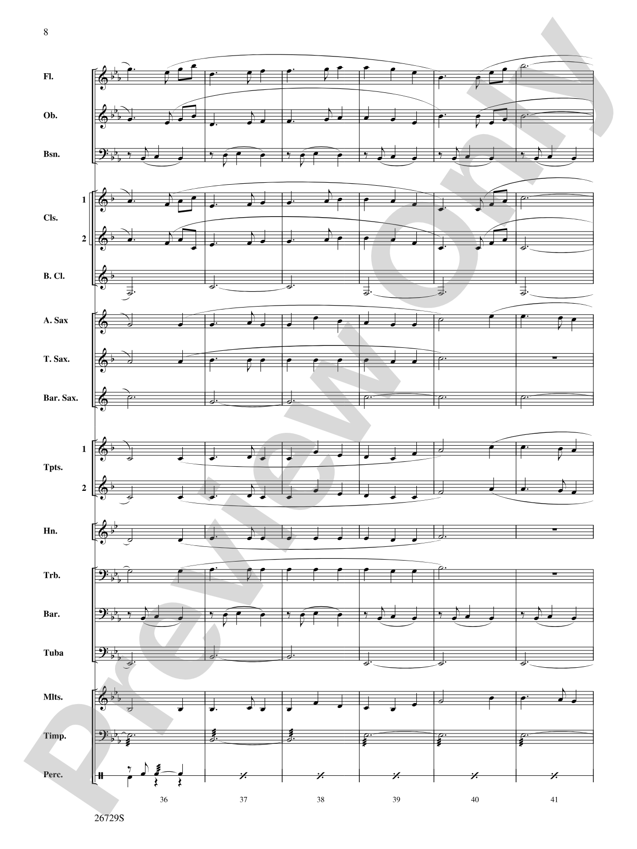 Away in a Manger: Concert Band Conductor Score & Parts