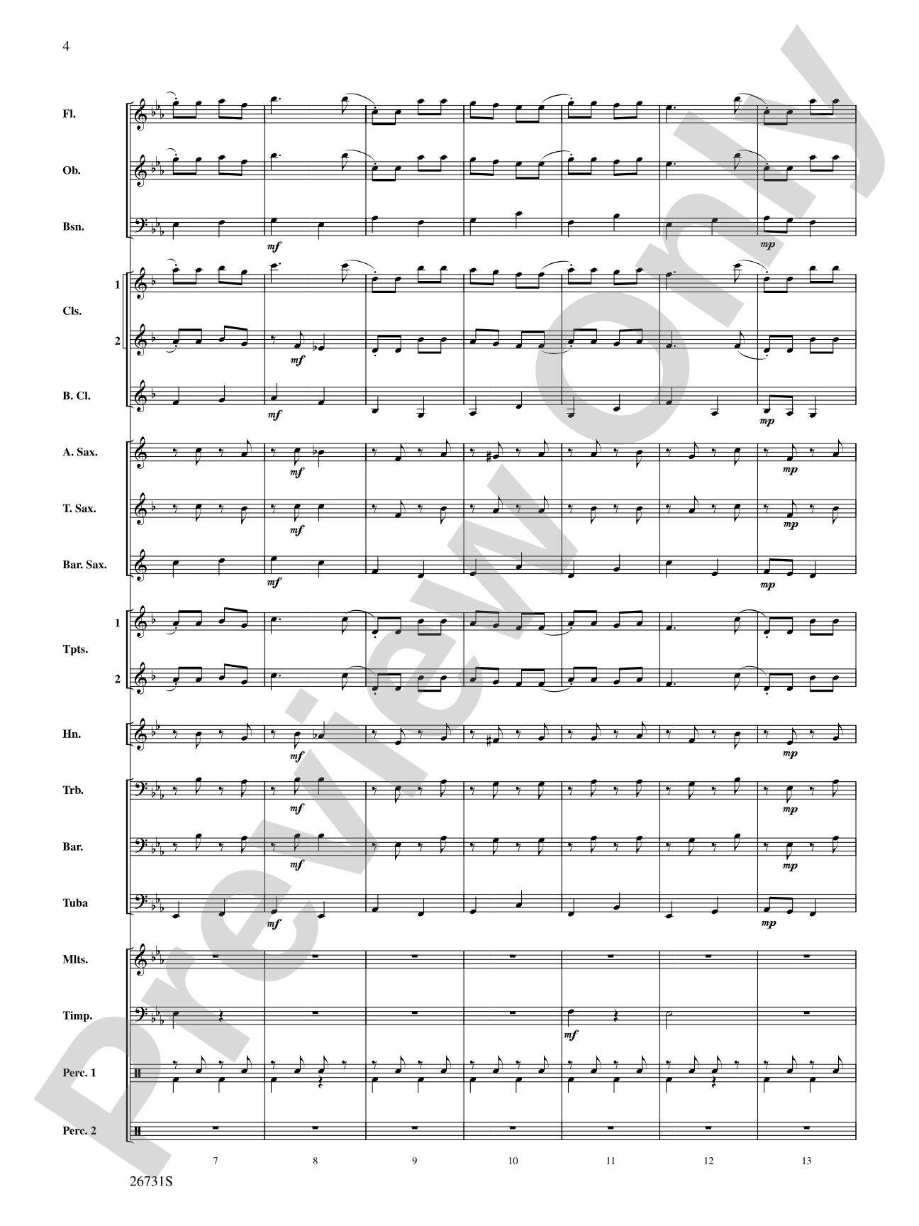 Christmastime in Russia: Concert Band Conductor Score & Parts