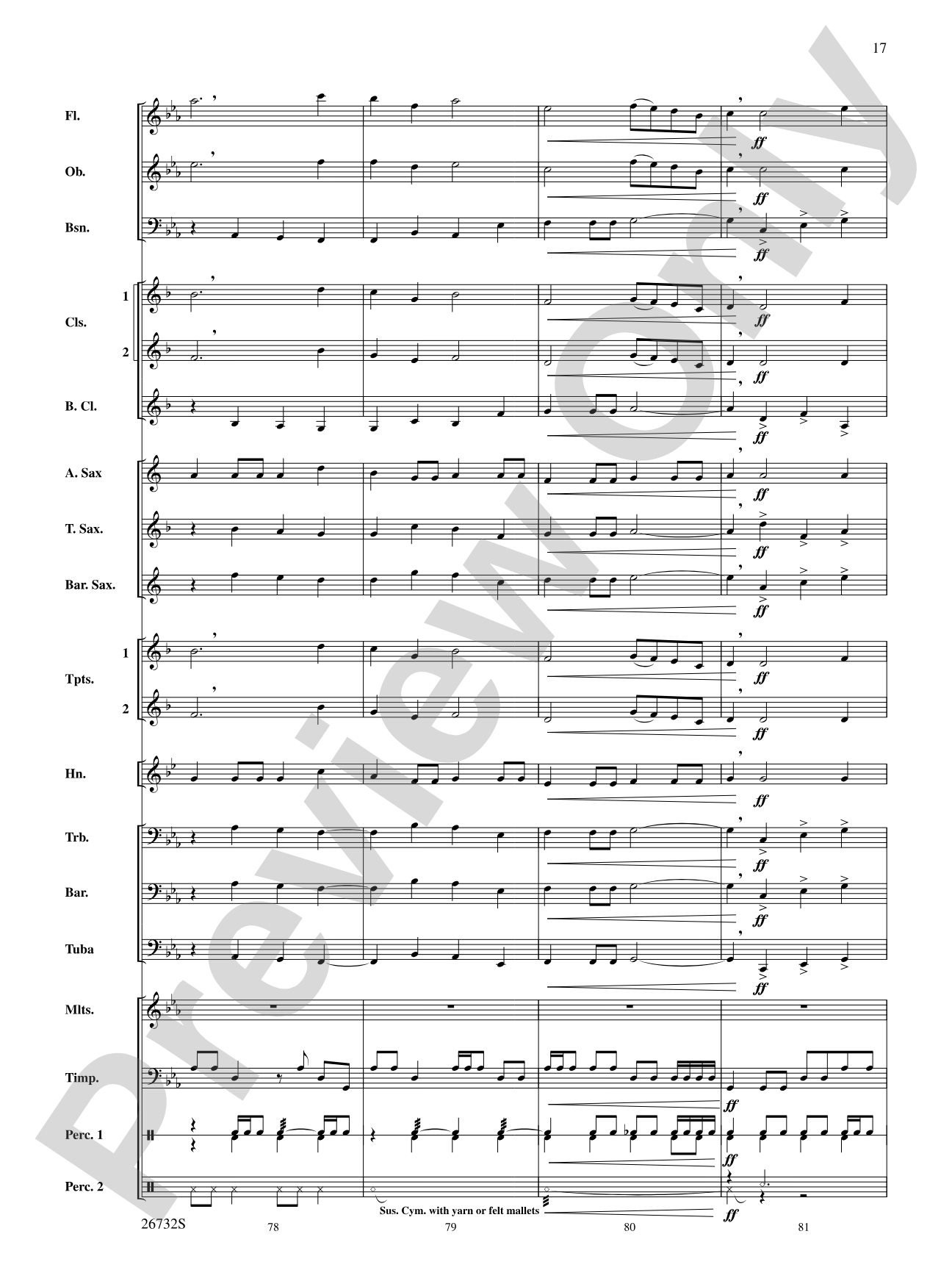 Four Waves: Concert Band Conductor Score & Parts