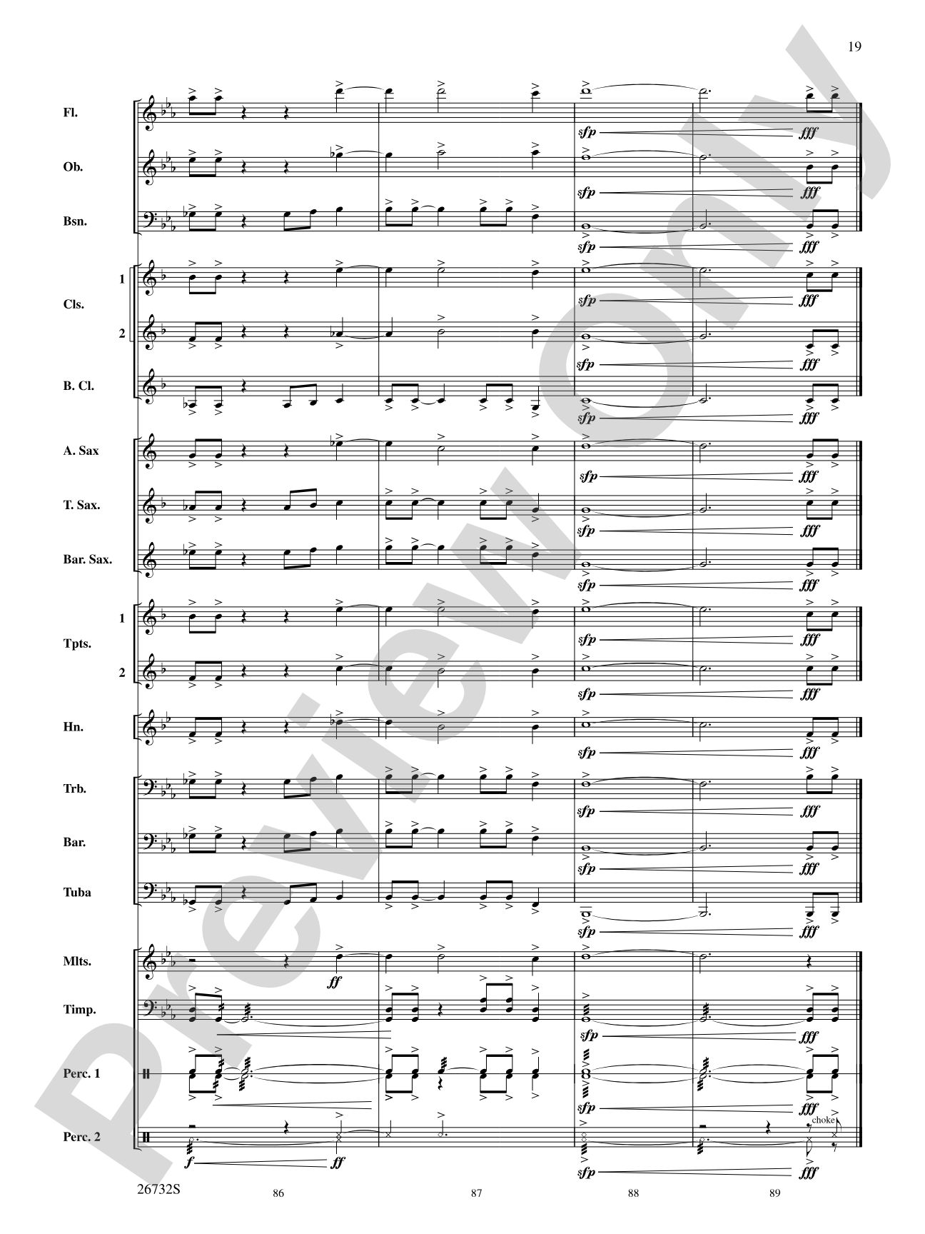 Four Waves: Concert Band Conductor Score & Parts
