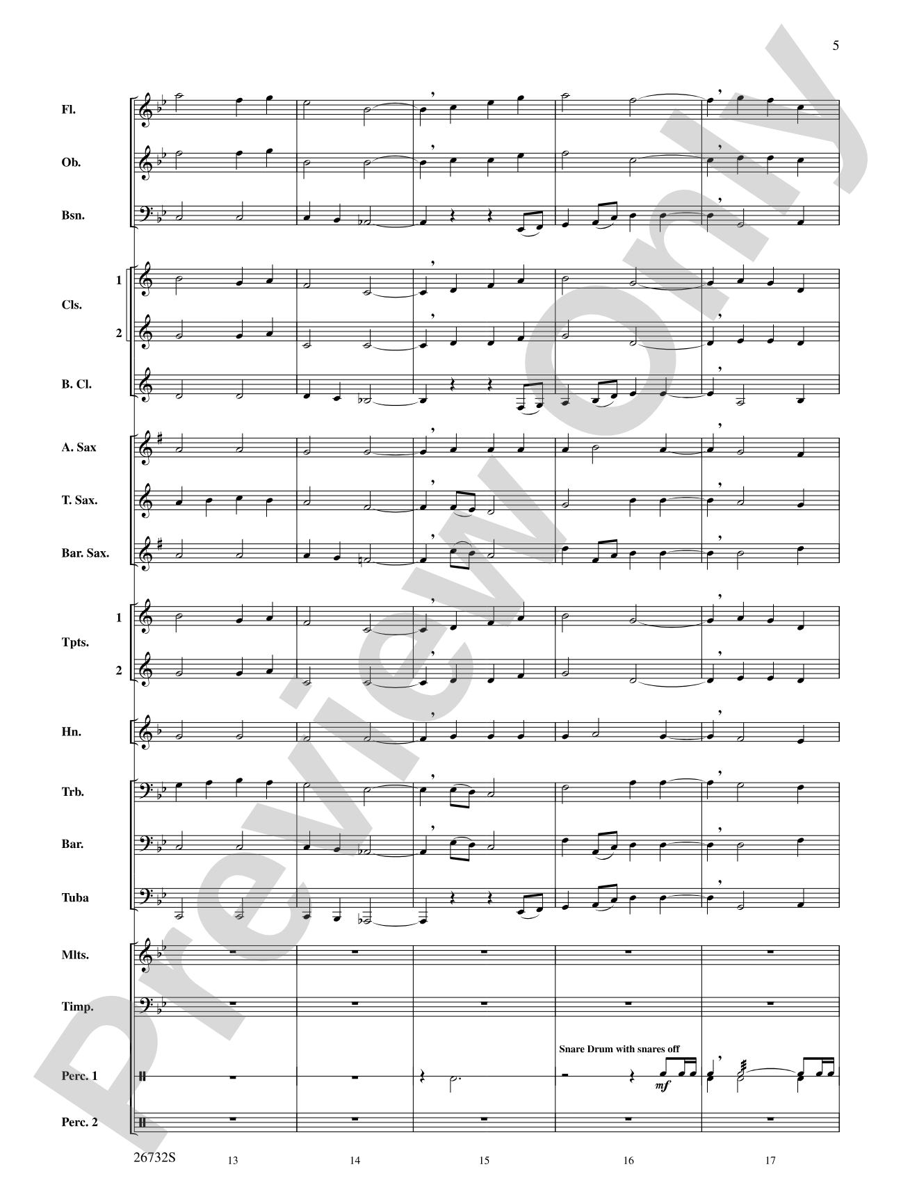 Four Waves: Concert Band Conductor Score & Parts